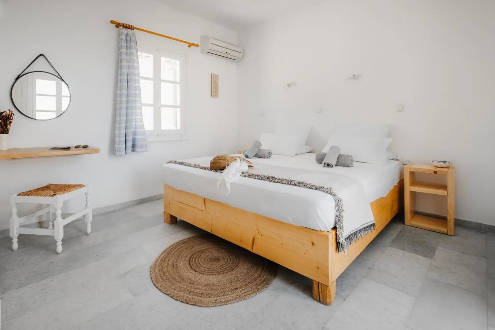 Bed in Naxos Aethereal View