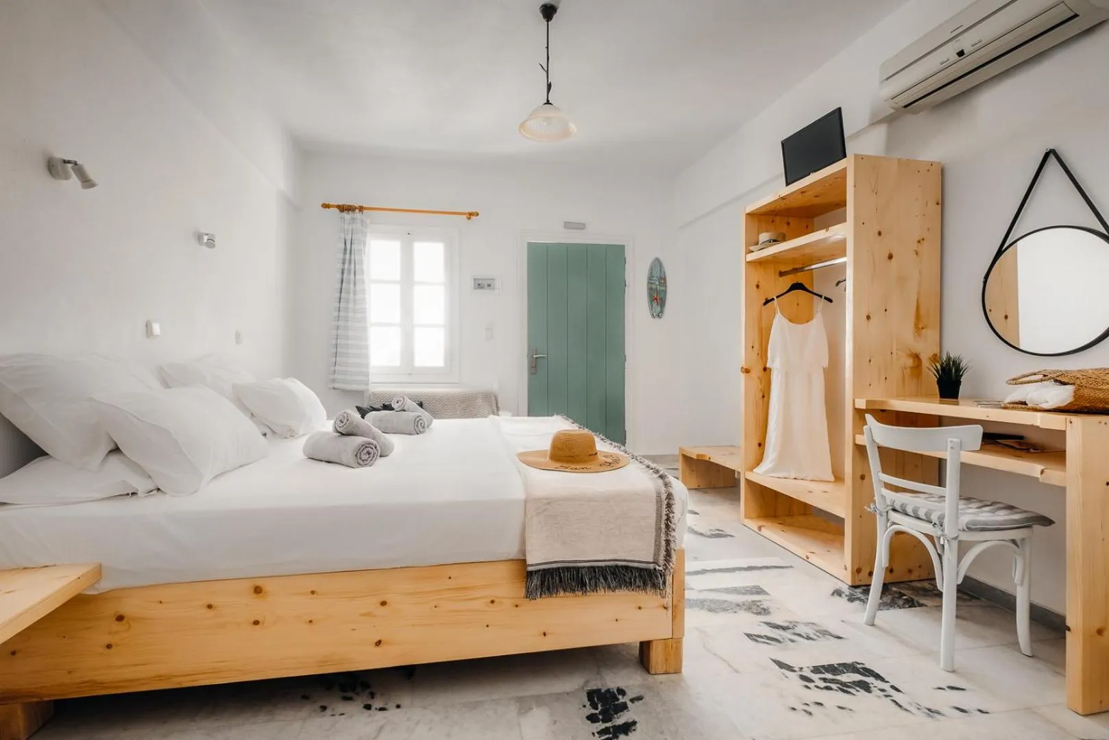 Bed in Naxos Aethereal View