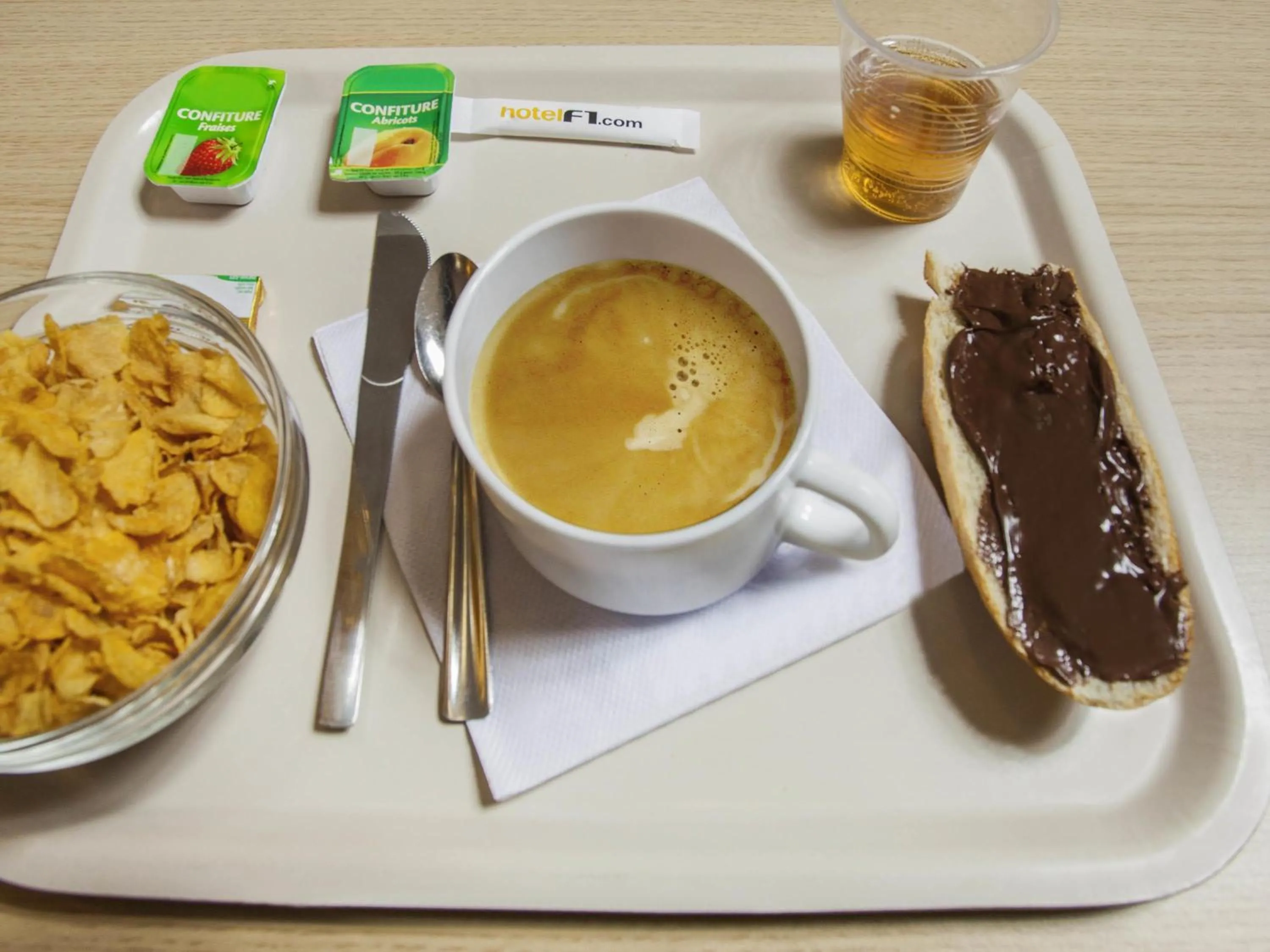 Breakfast in hotelF1 Merlebach Saarbrueck