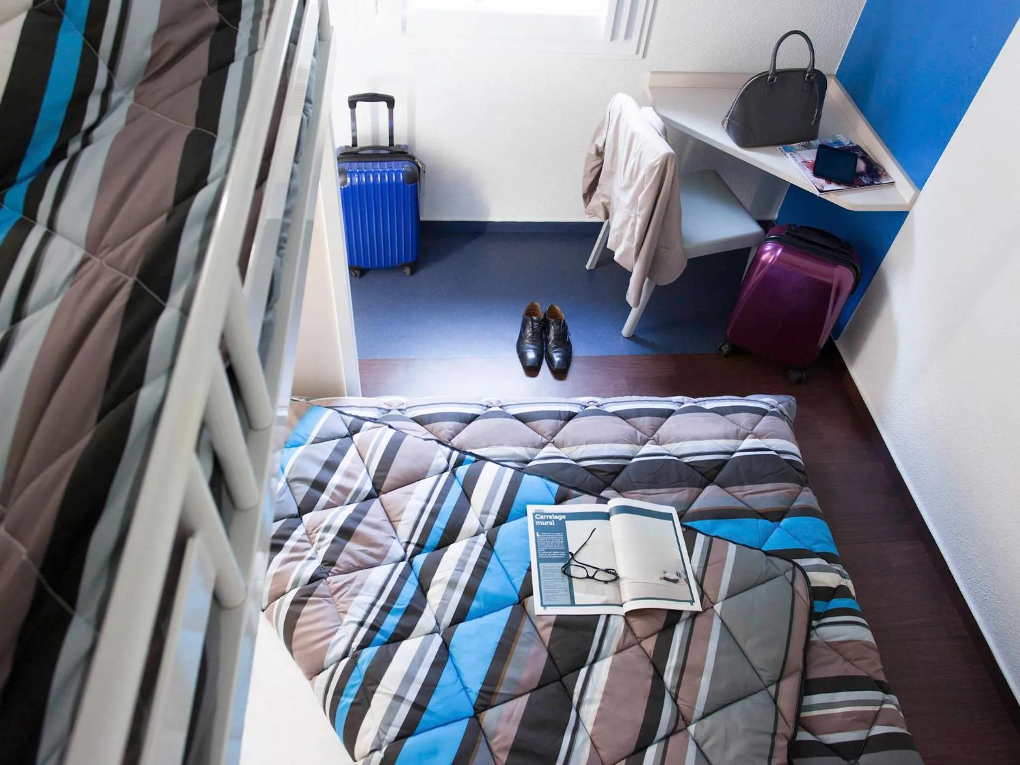 Bed in hotelF1 Merlebach Saarbrueck