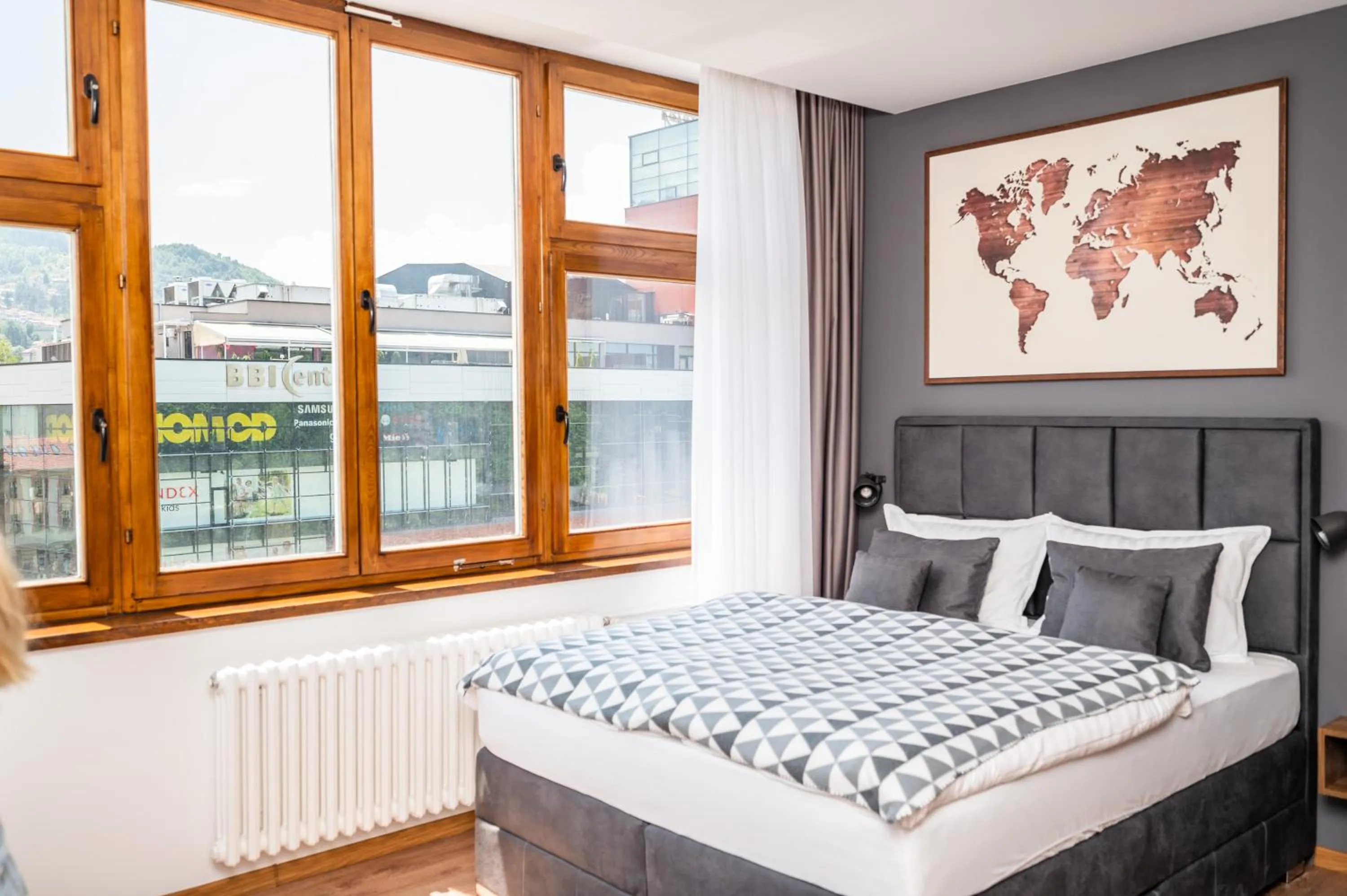 Bed in Modern and Bright Apartments - Main Street