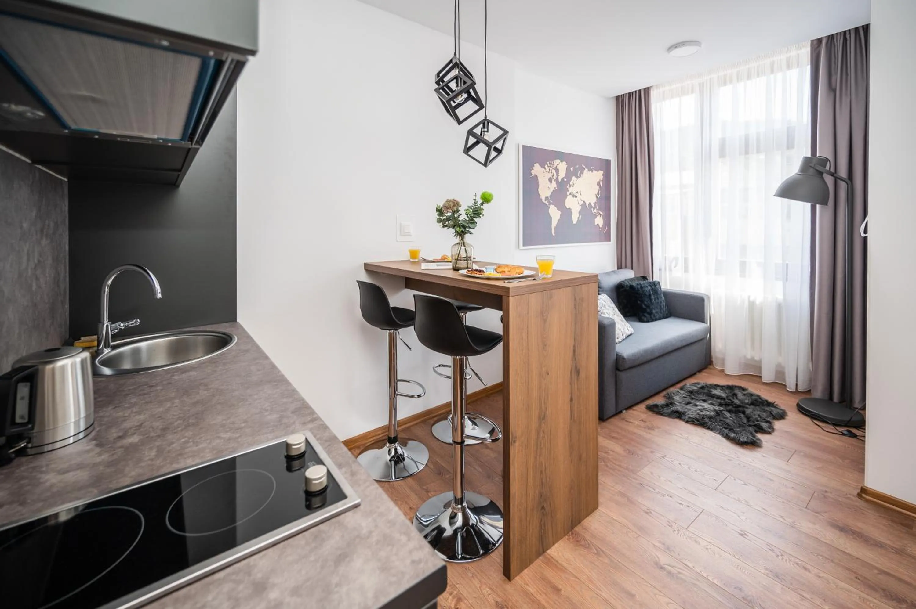 Coffee/tea facilities in Modern and Bright Apartments - Main Street