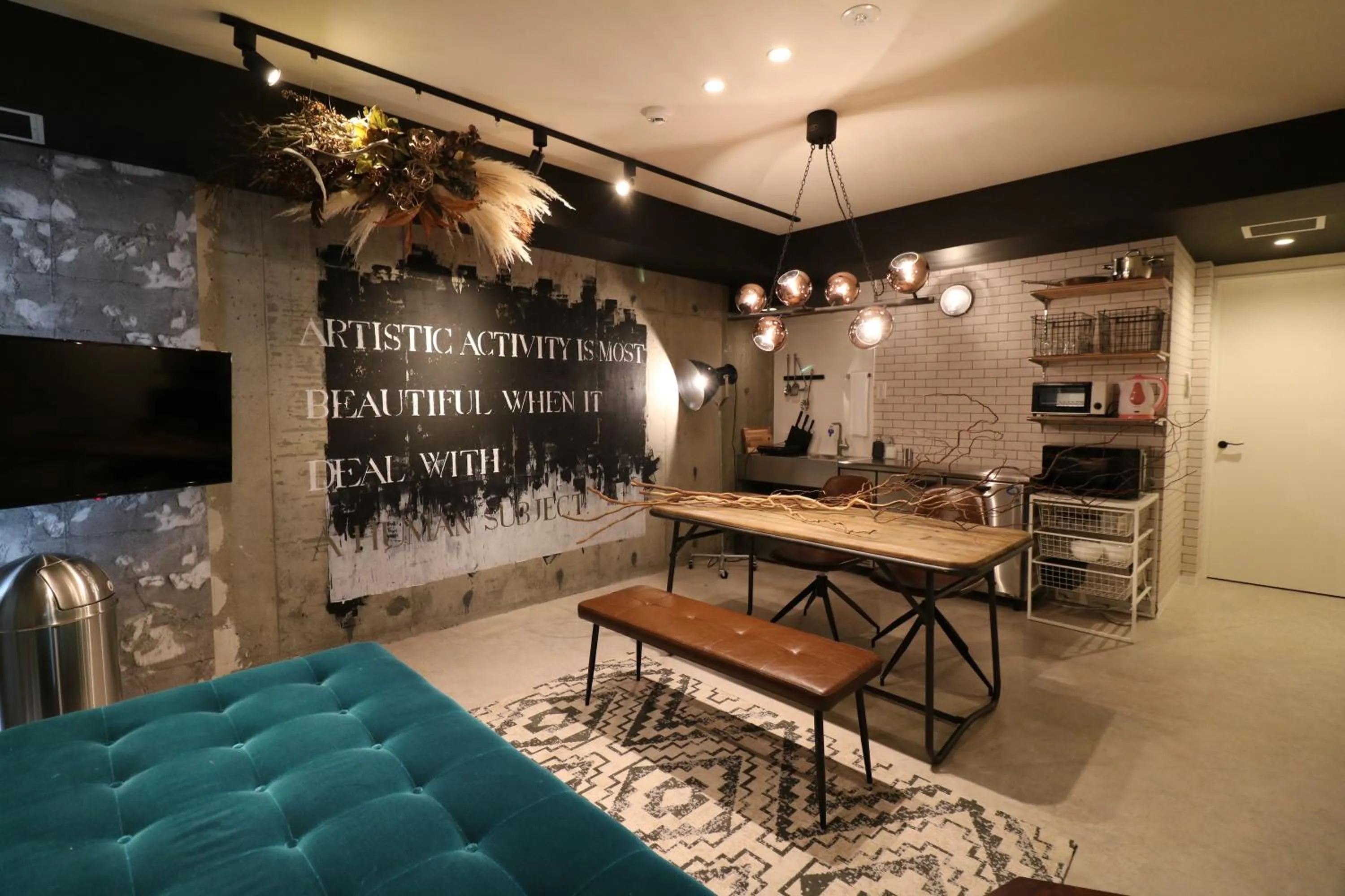 Living room in TAKETO STAY Kotoni