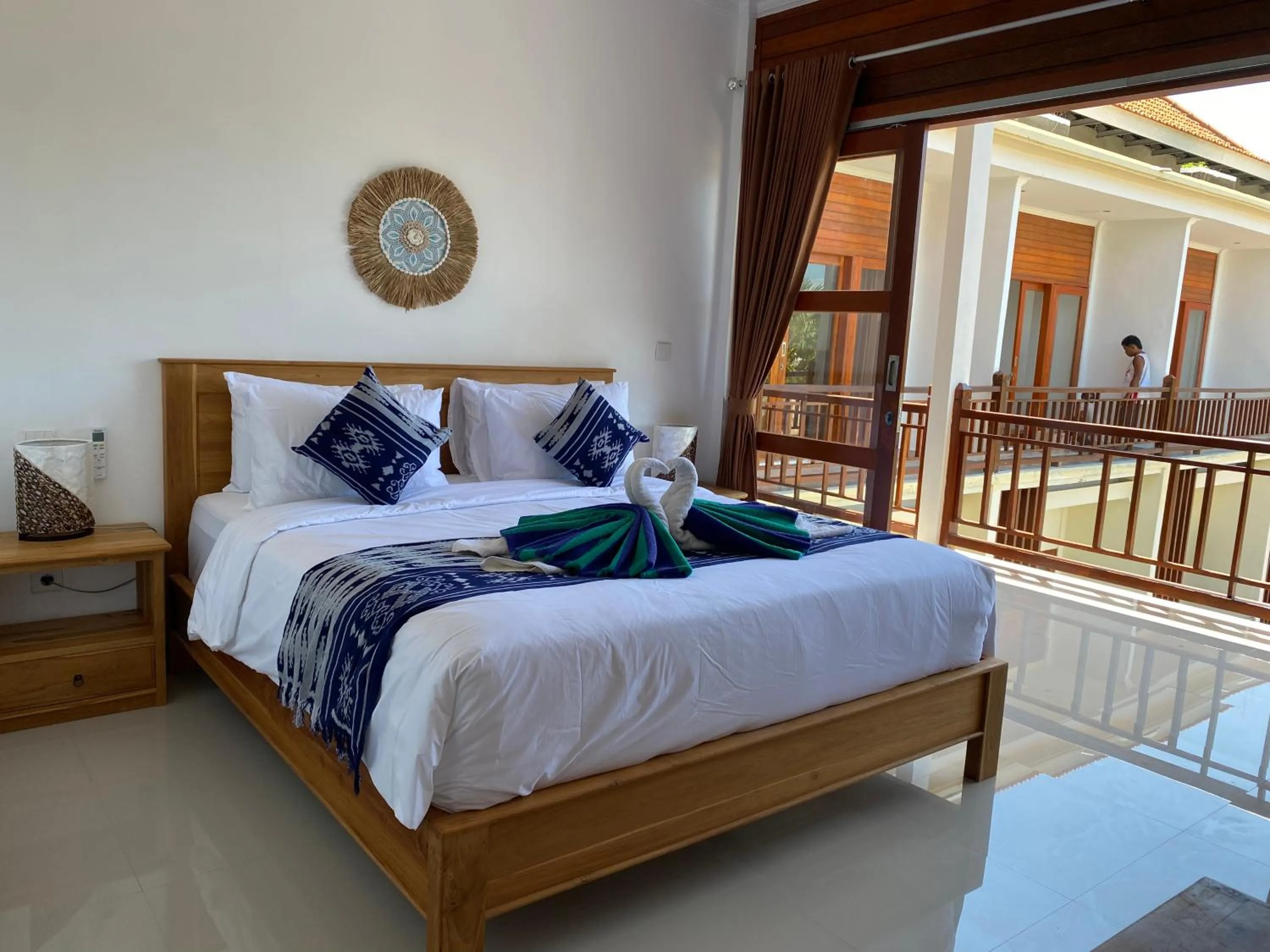 Bed in The Pulau Bungalow