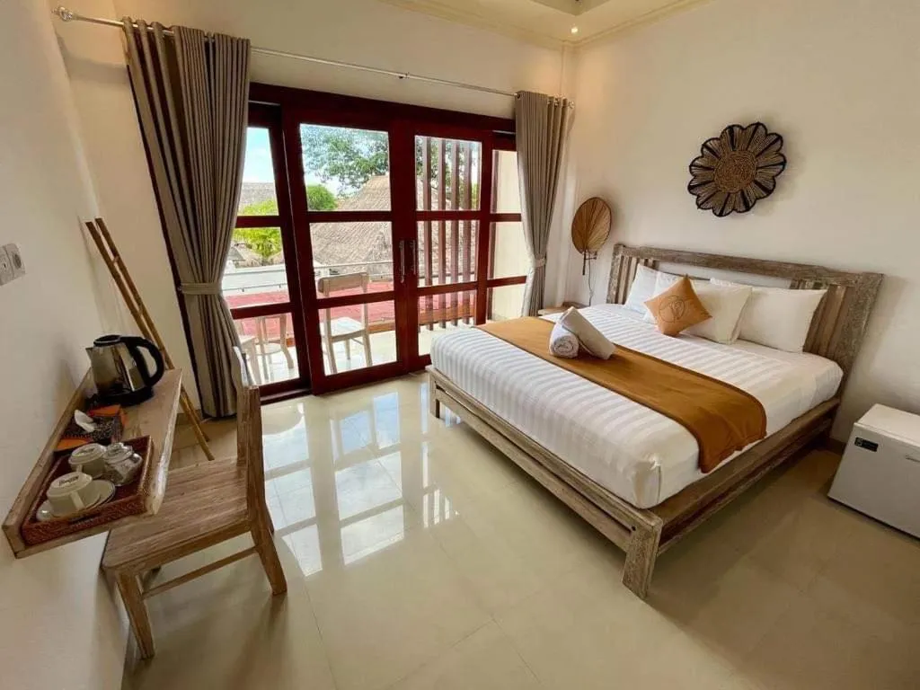 Bed in The Pulau Bungalow