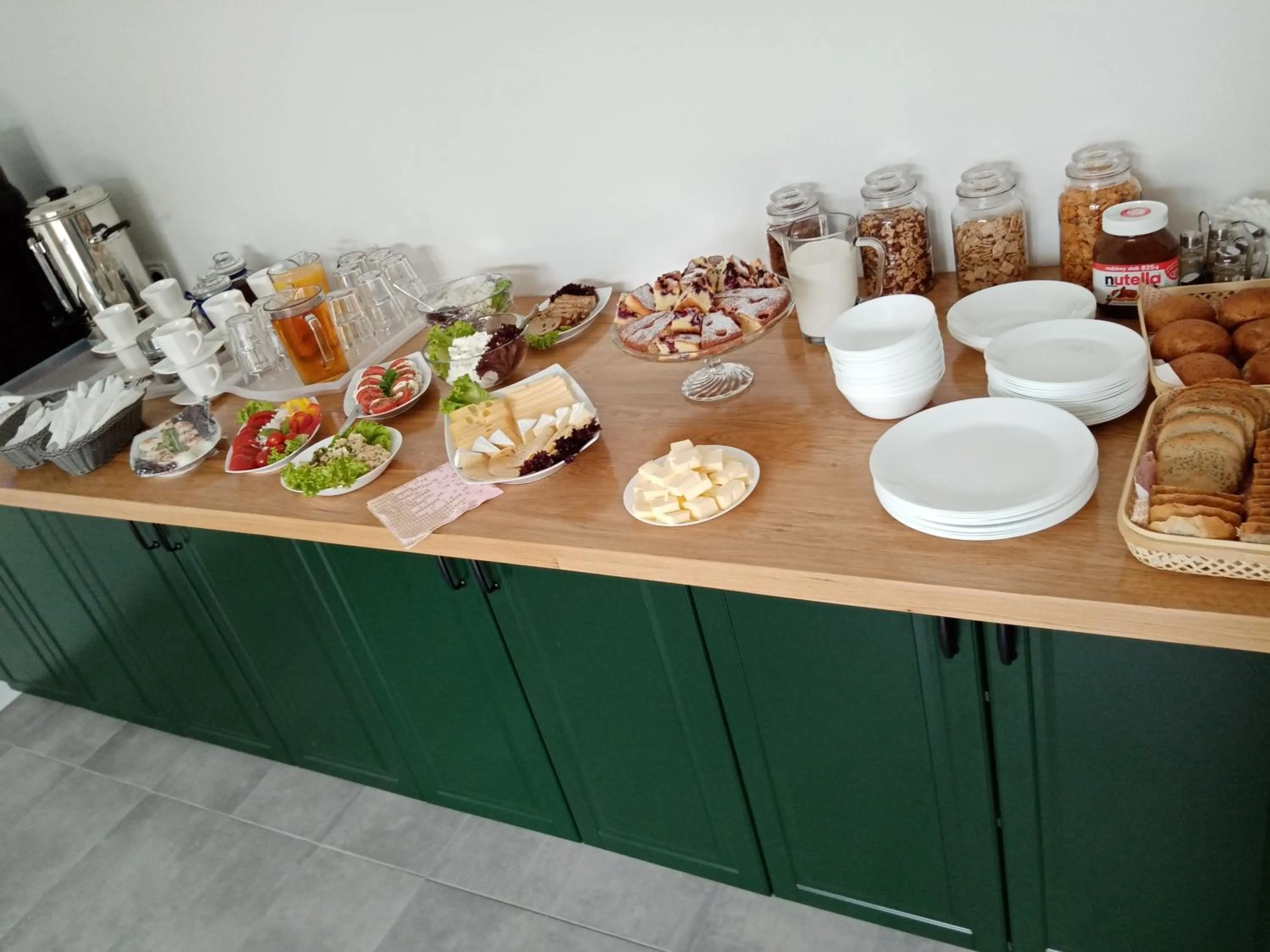 Continental breakfast in Willa Wiślana