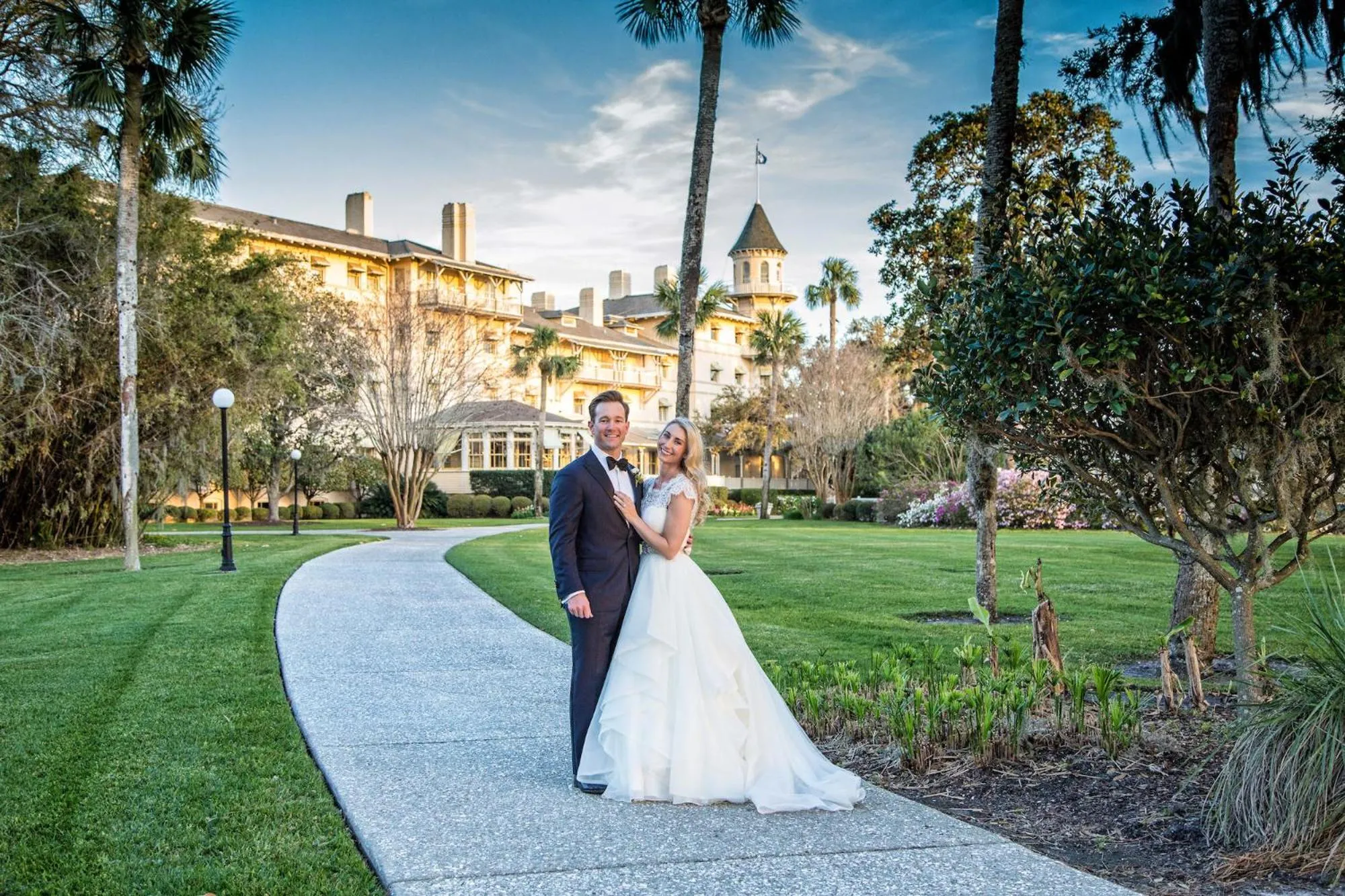 People in Jekyll Island Club Resort