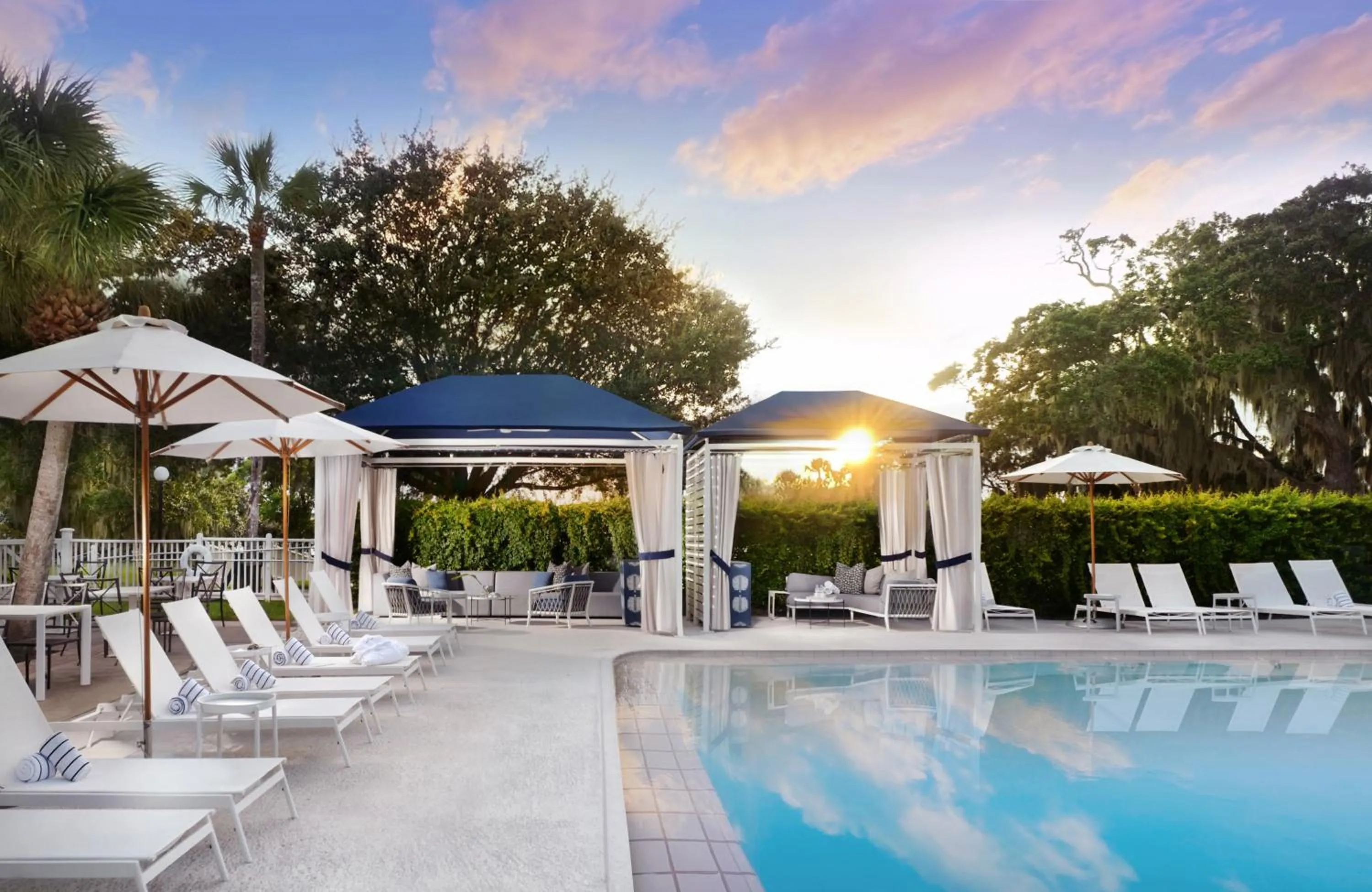 Pool view in Jekyll Island Club Resort