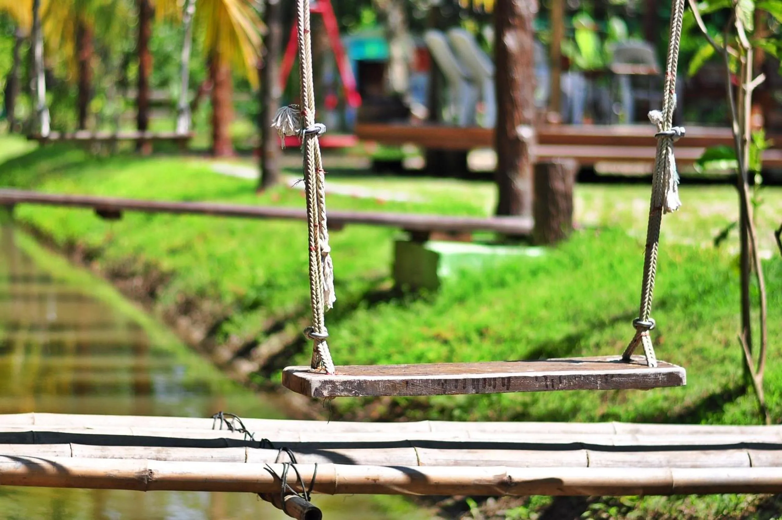 Children play ground in Baantip Suantong