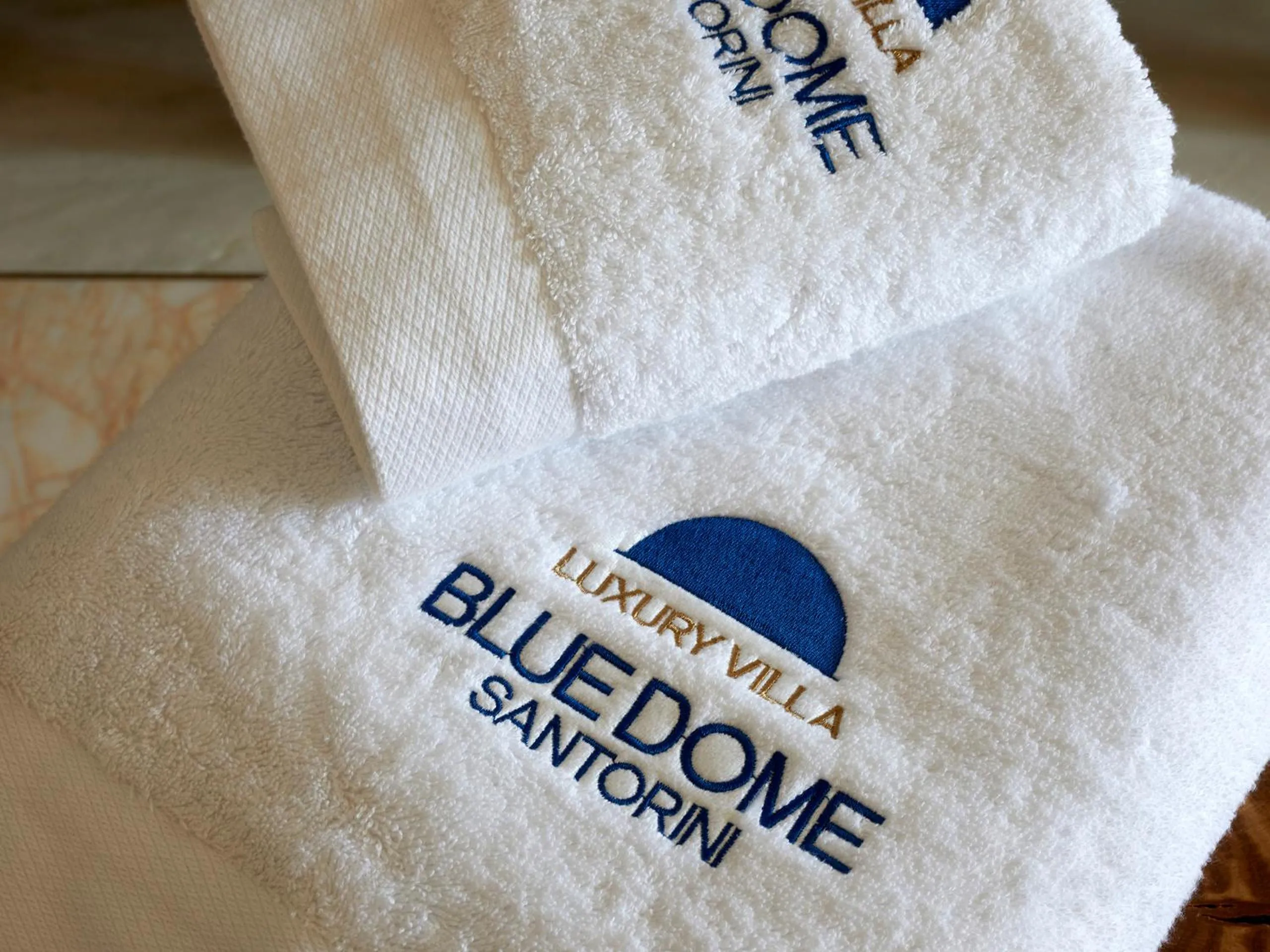 Logo/Certificate/Sign in Luxury Villa Blue Dome Santorini