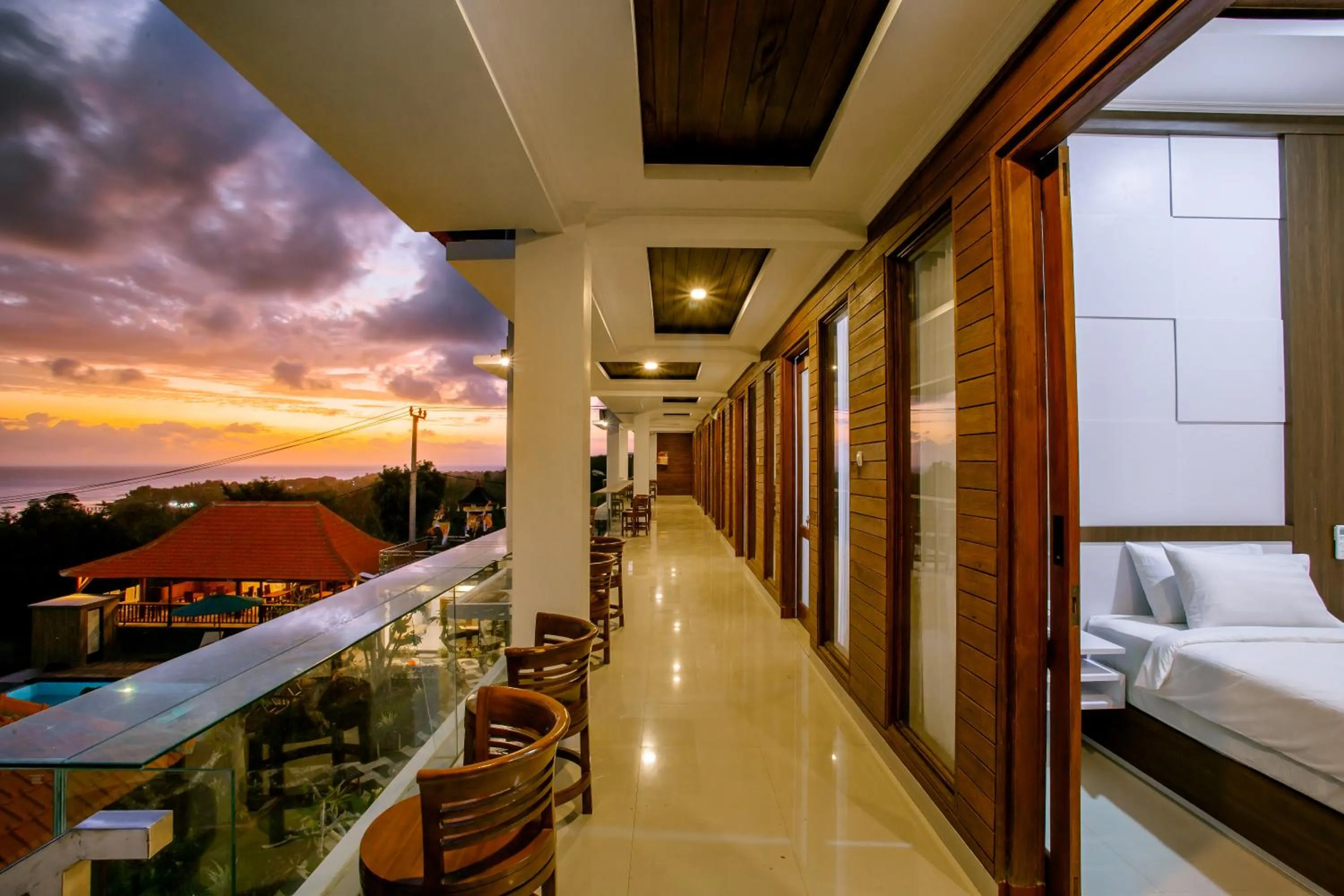 Natural landscape, Bed in Nusa Sedayu Hotel By Ocean View