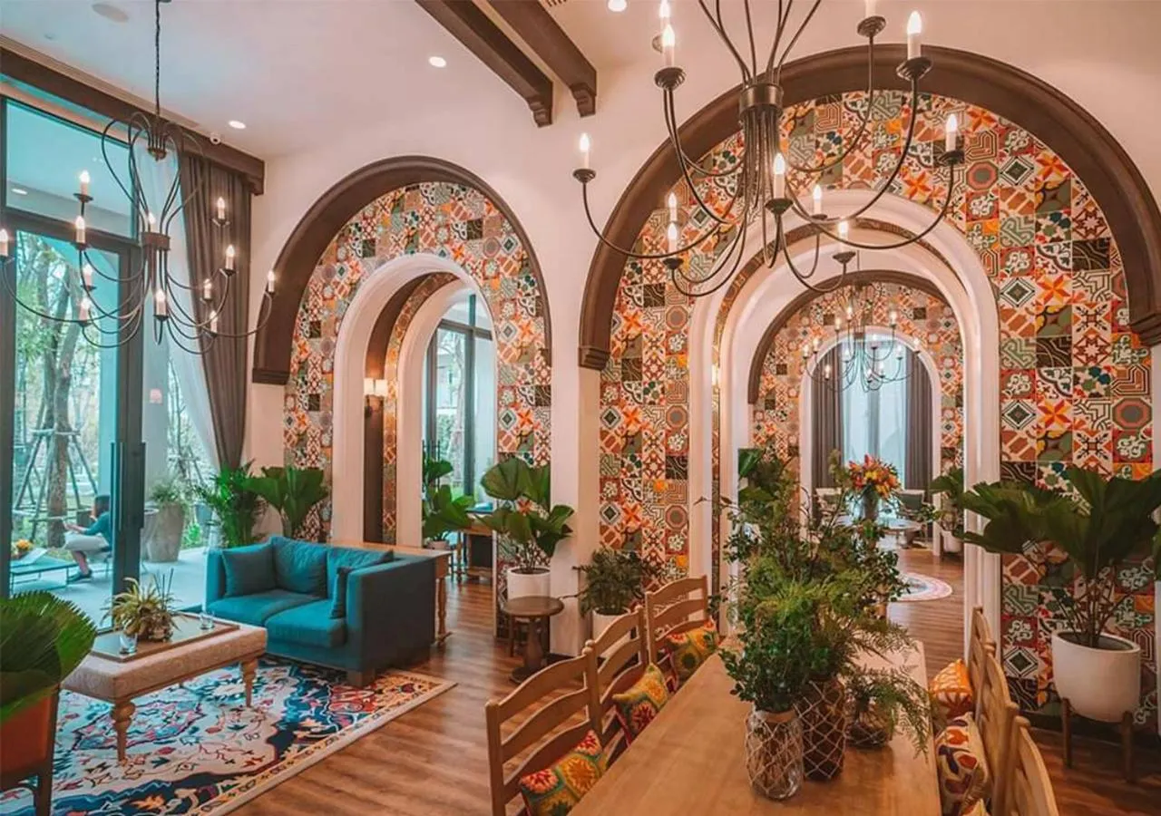 Living room in La Casita Huahin by Ying