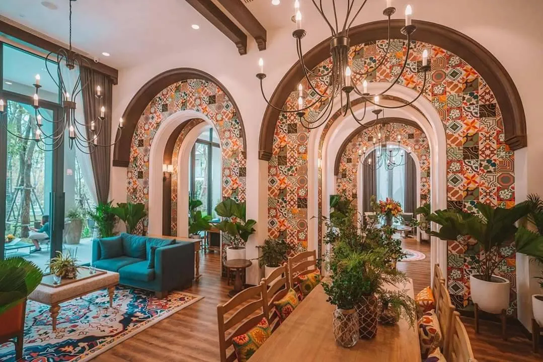 Living room in La Casita Huahin by Ying