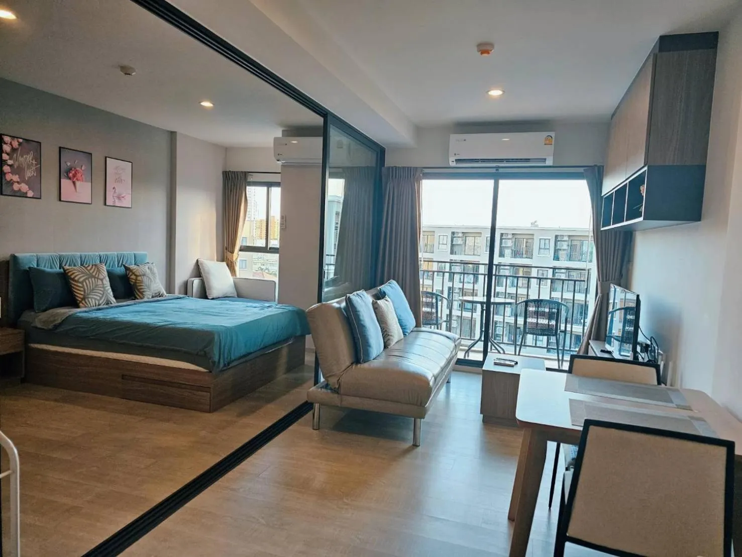 Dining area, Bed in La Casita Huahin by Ying