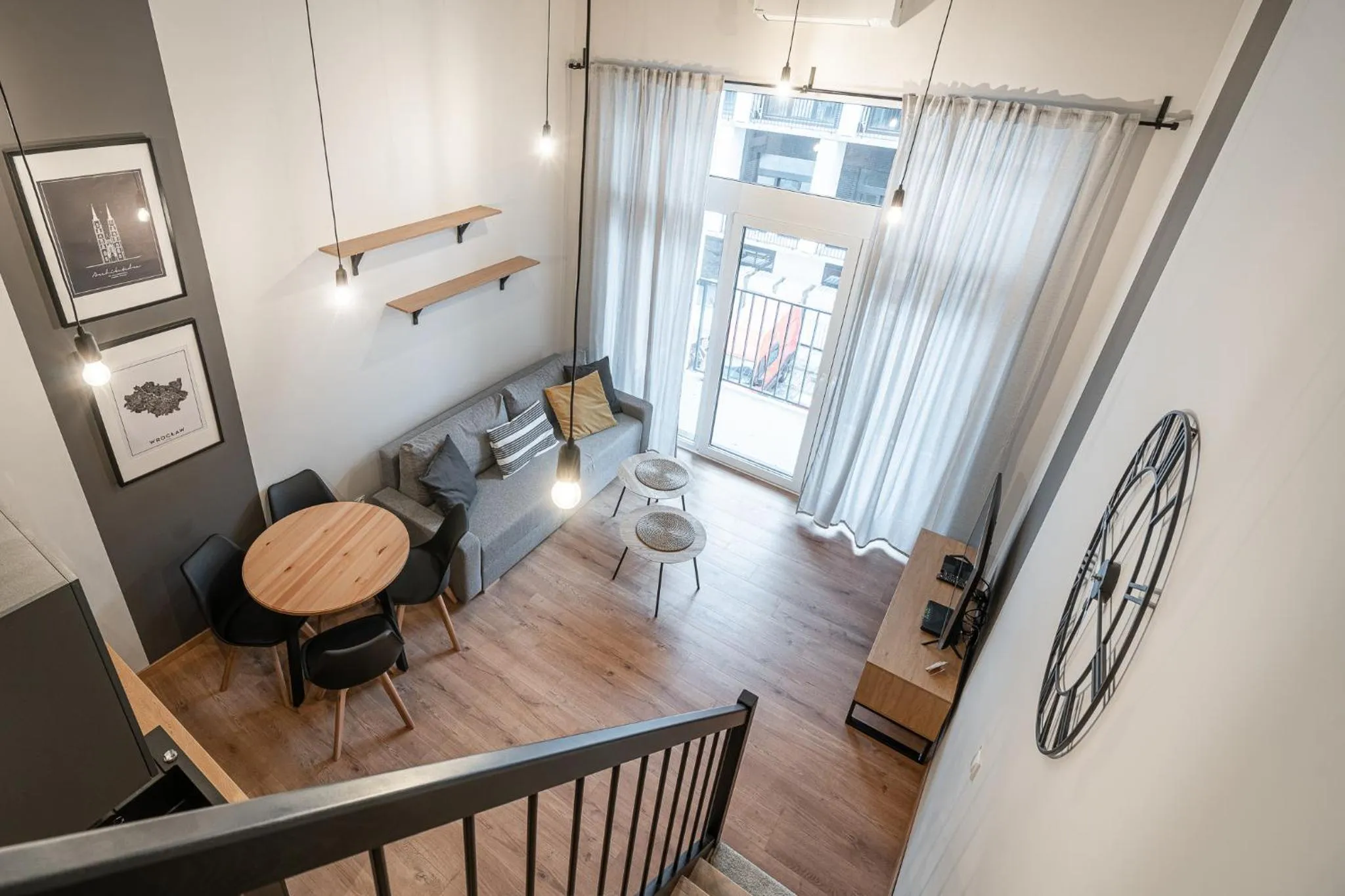 Living room, Bed in RentPlanet - Apartamenty Zarembowicza