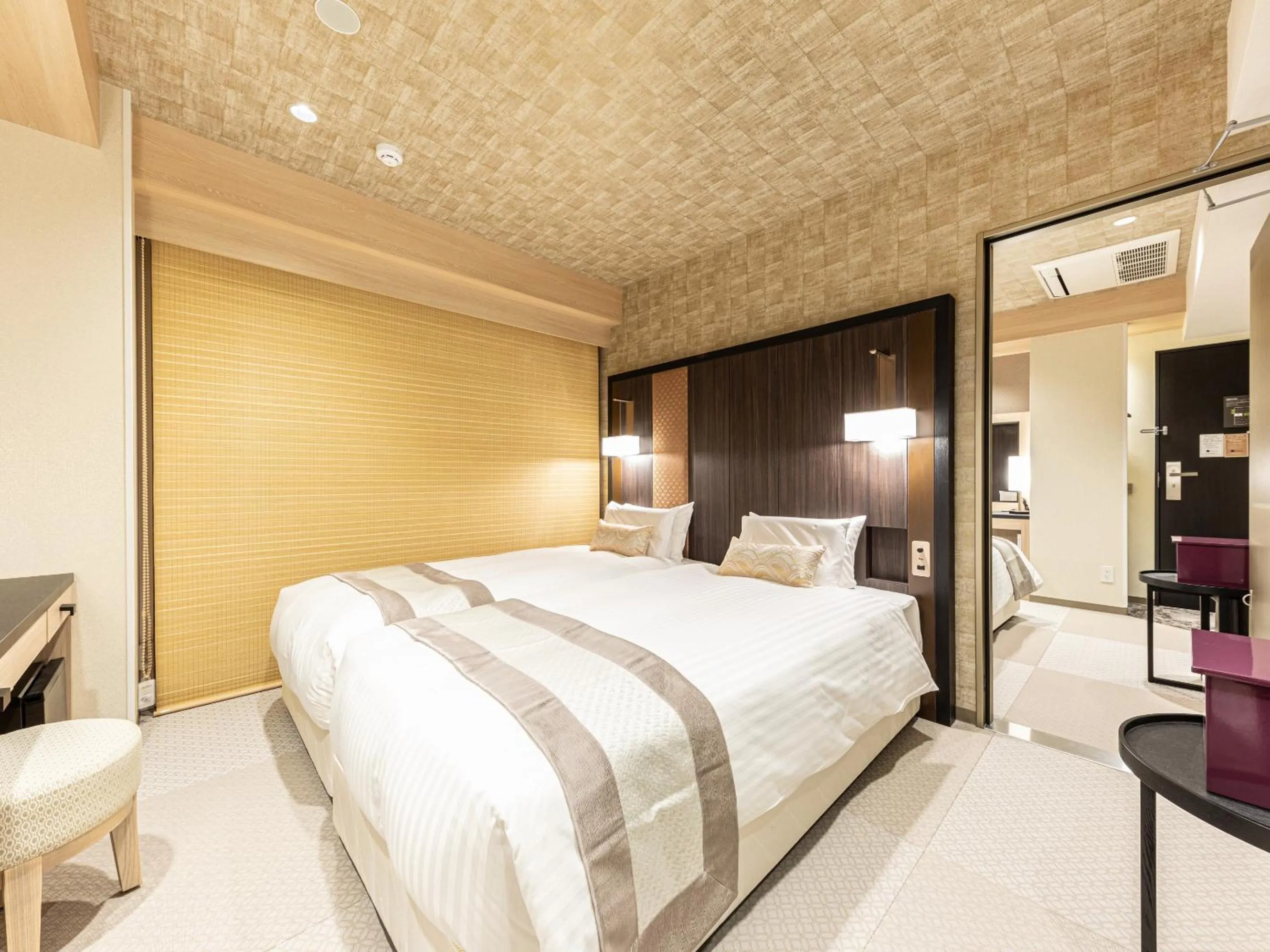 Bed in Hotel Musse Kyoto Shijo Kawaramachi Meitetsu