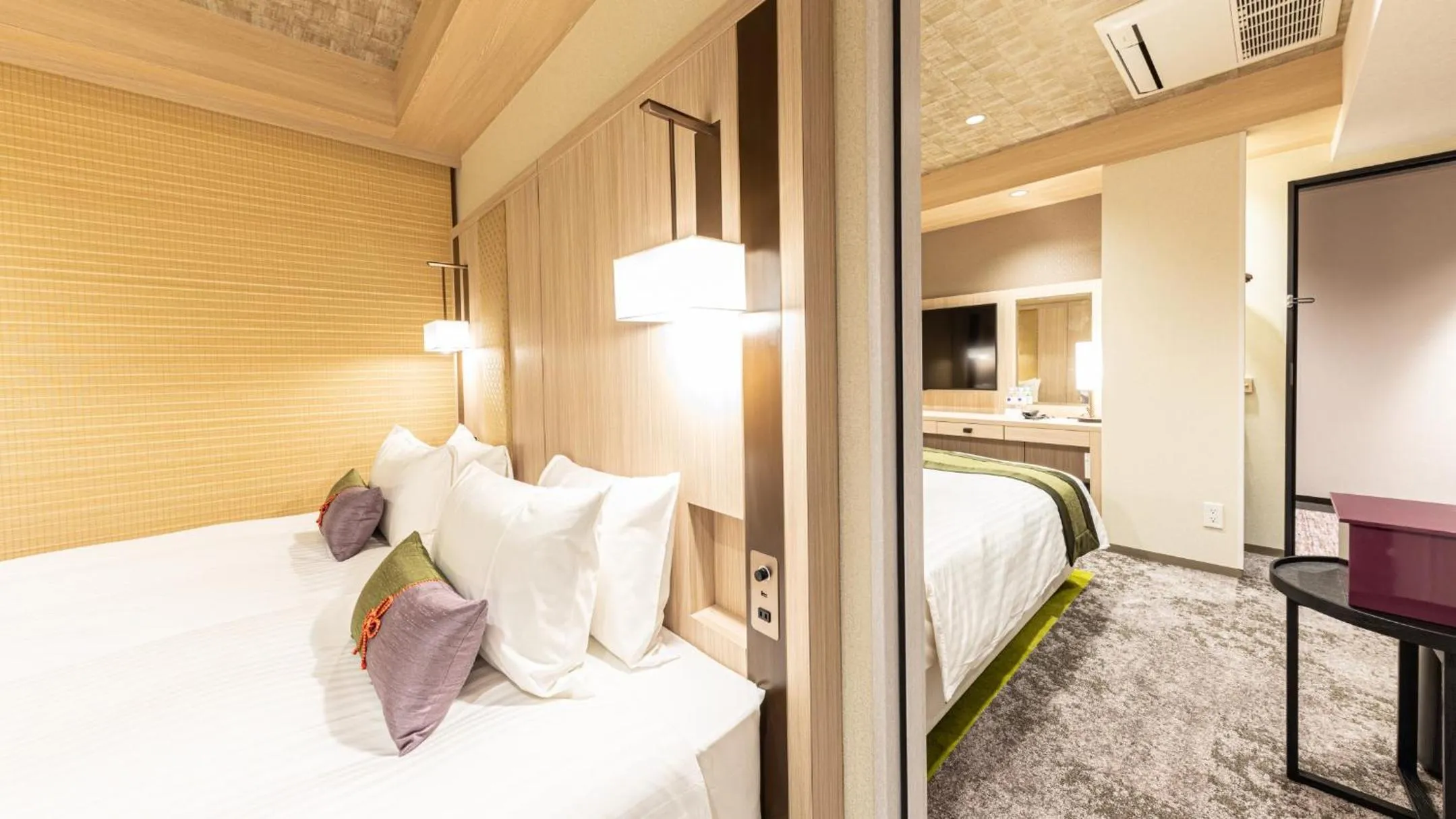 Bed in Hotel Musse Kyoto Shijo Kawaramachi Meitetsu