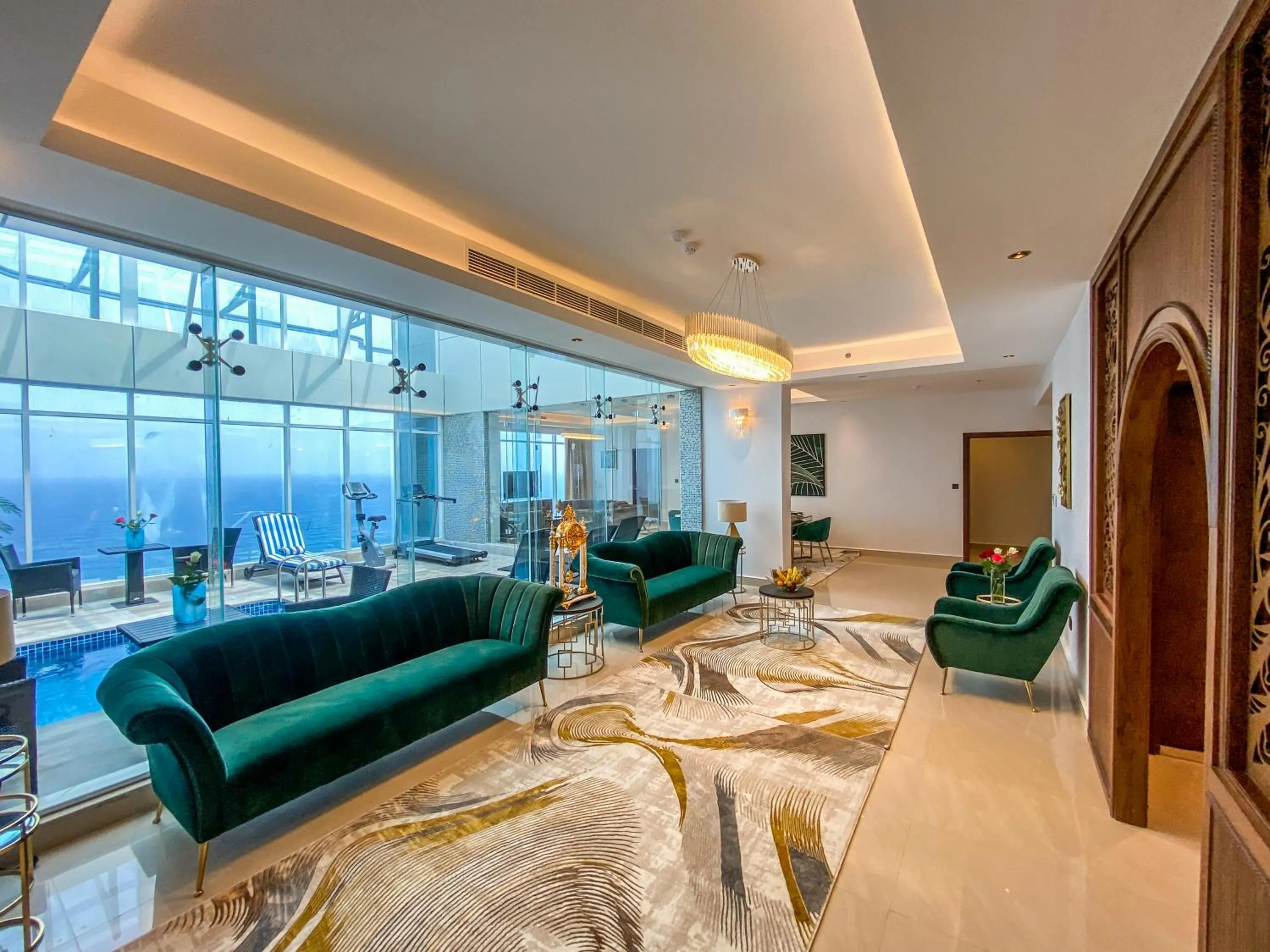 Living room in Mirage Bab Al Bahr Hotel