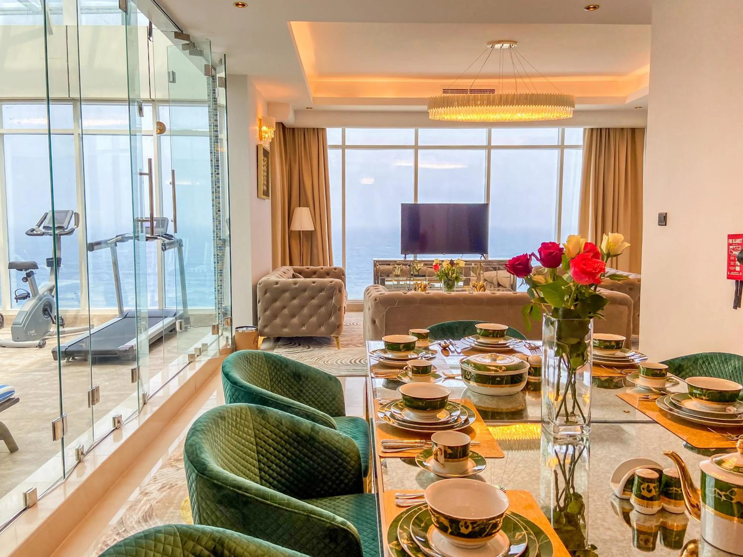 Dining area in Mirage Bab Al Bahr Hotel