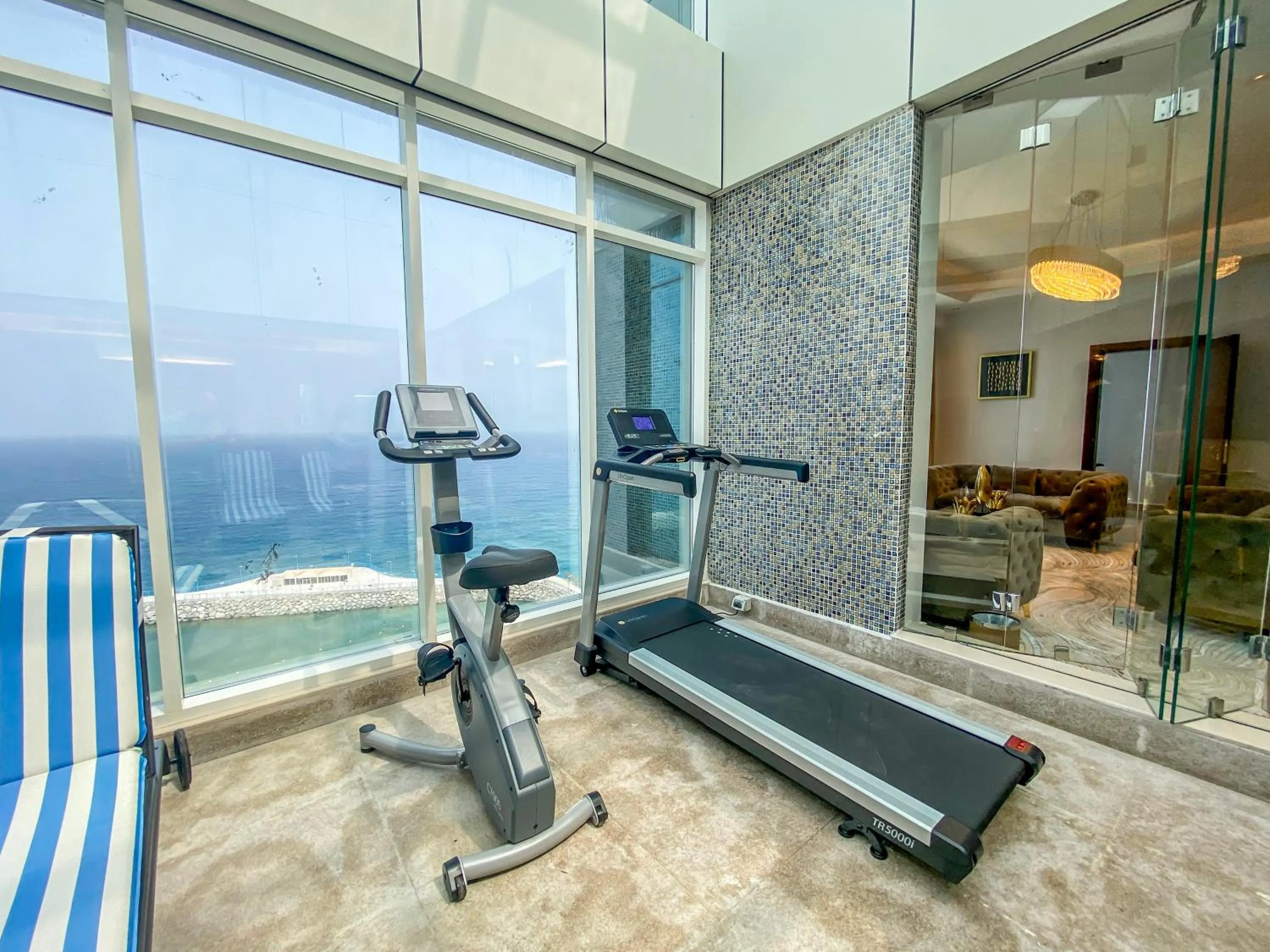 Fitness centre/facilities in Mirage Bab Al Bahr Hotel