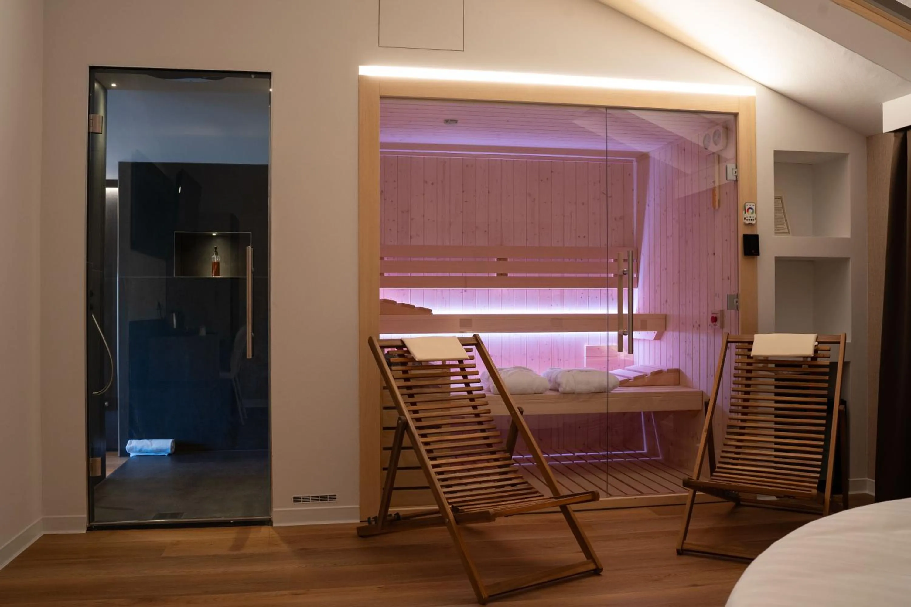 Shower in Hotel Villa I Pini