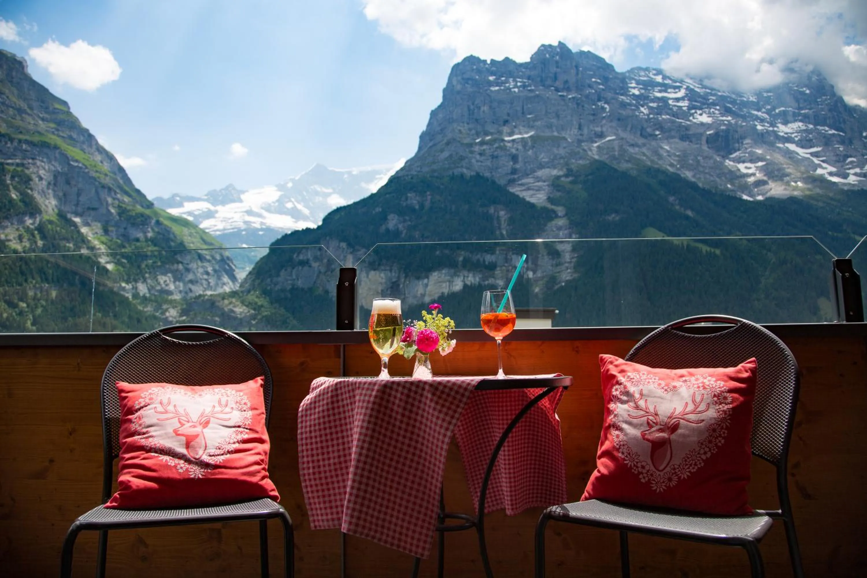 Balcony/Terrace in Hotel Hirschen - Grindelwald