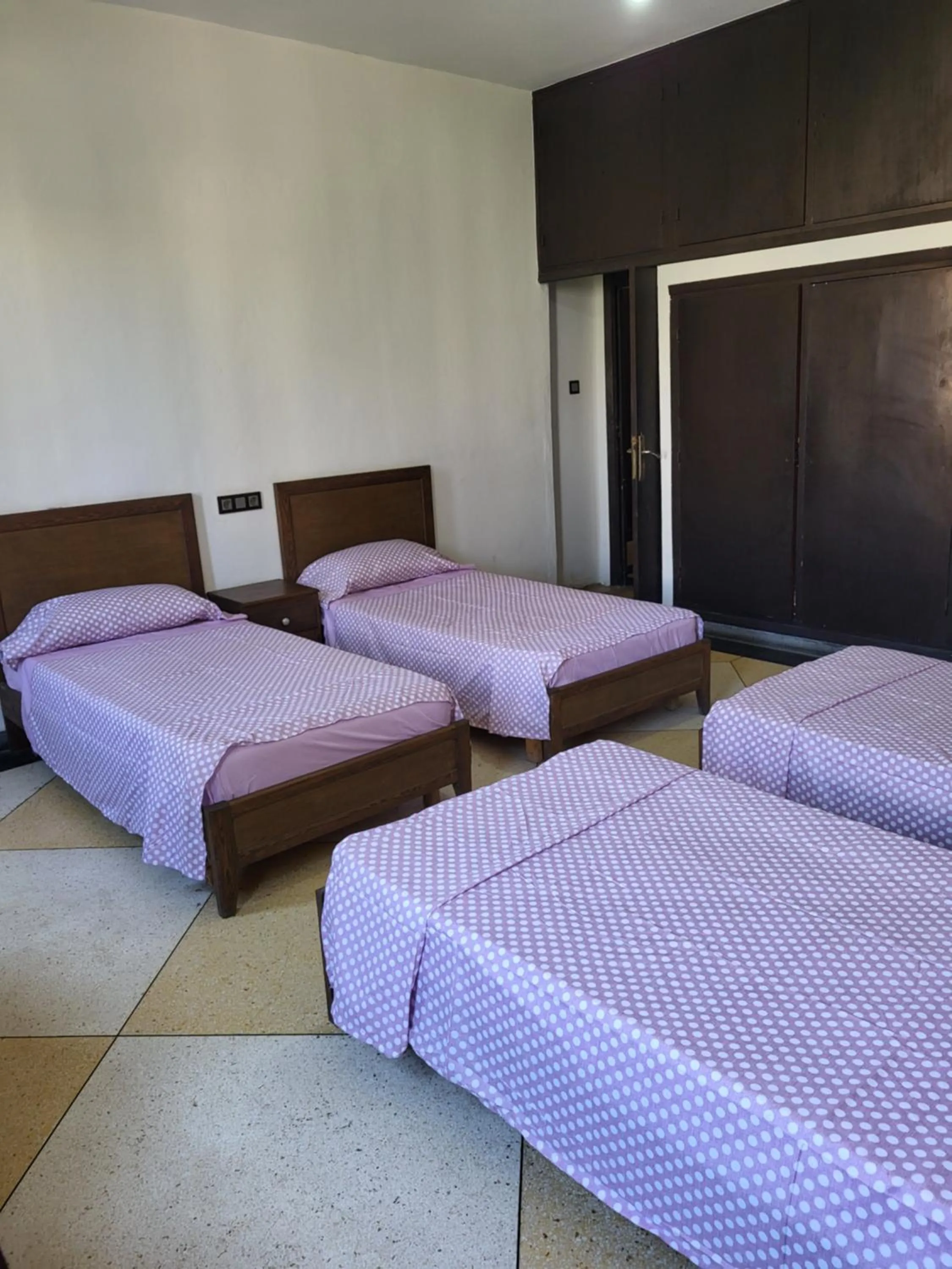 Bed in Hotel El Maghreb Al Kabir