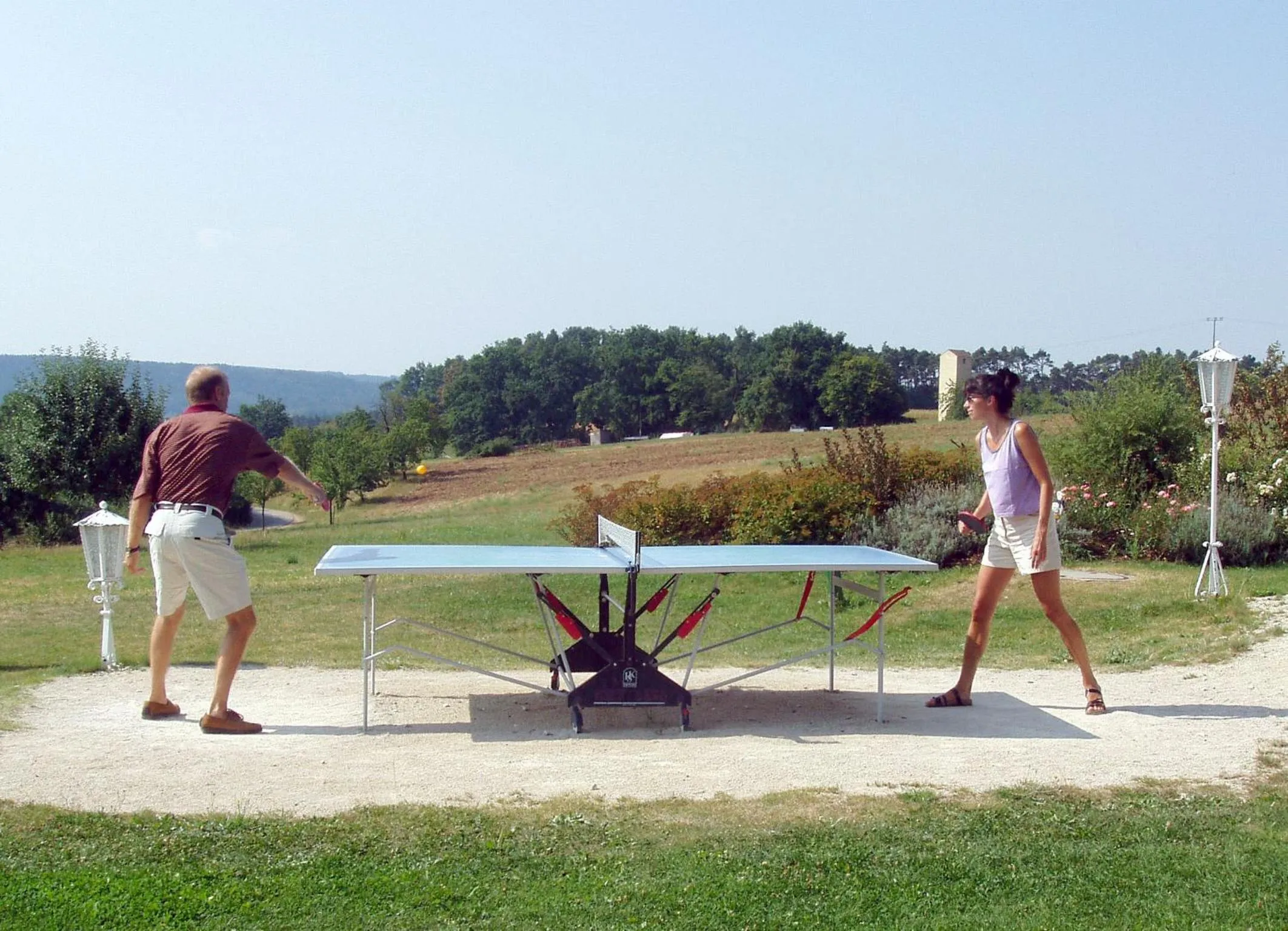 Table tennis in Ferienwohnung Zur Hopfenkönigin