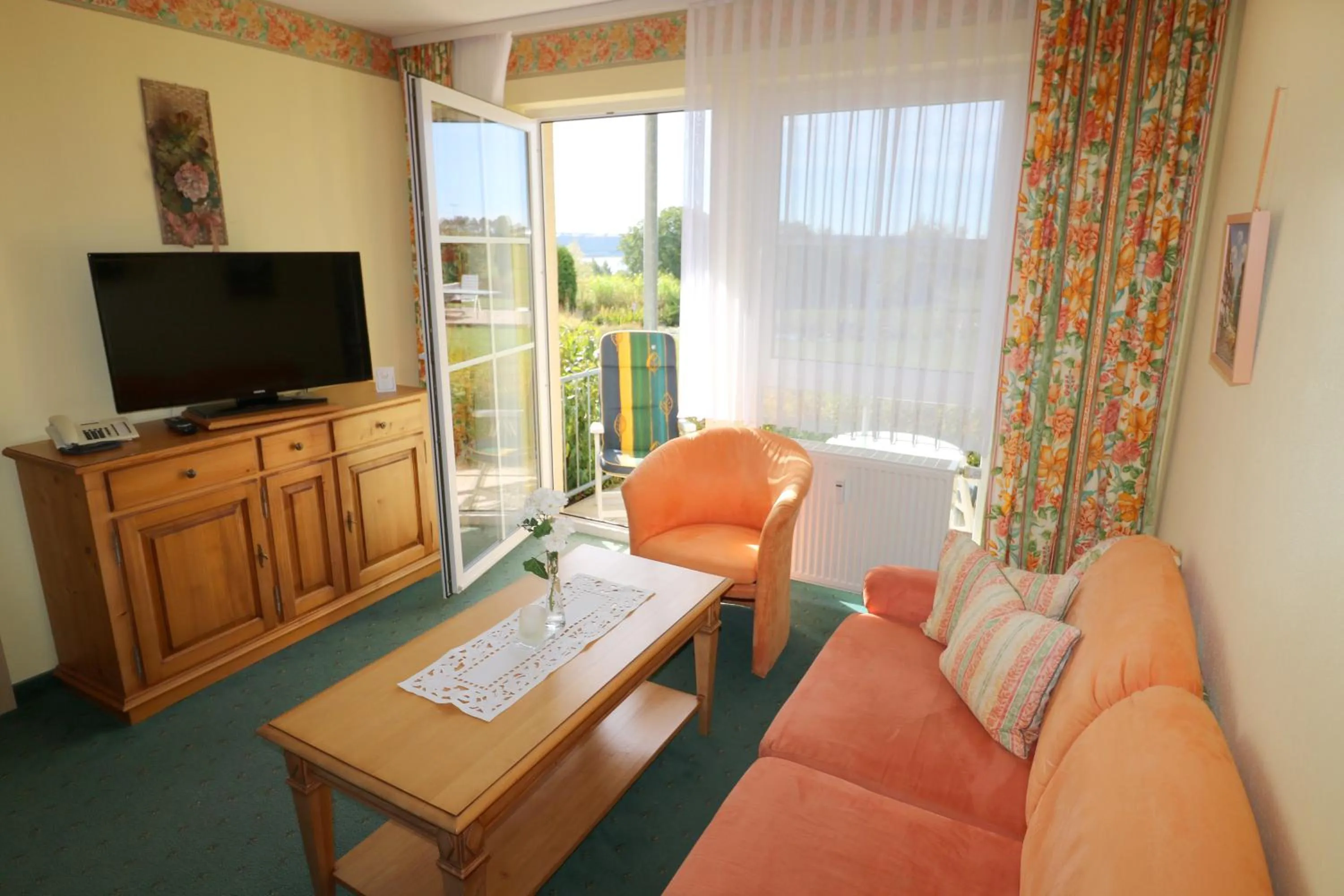 Living room in Ferienwohnung Zur Hopfenkönigin