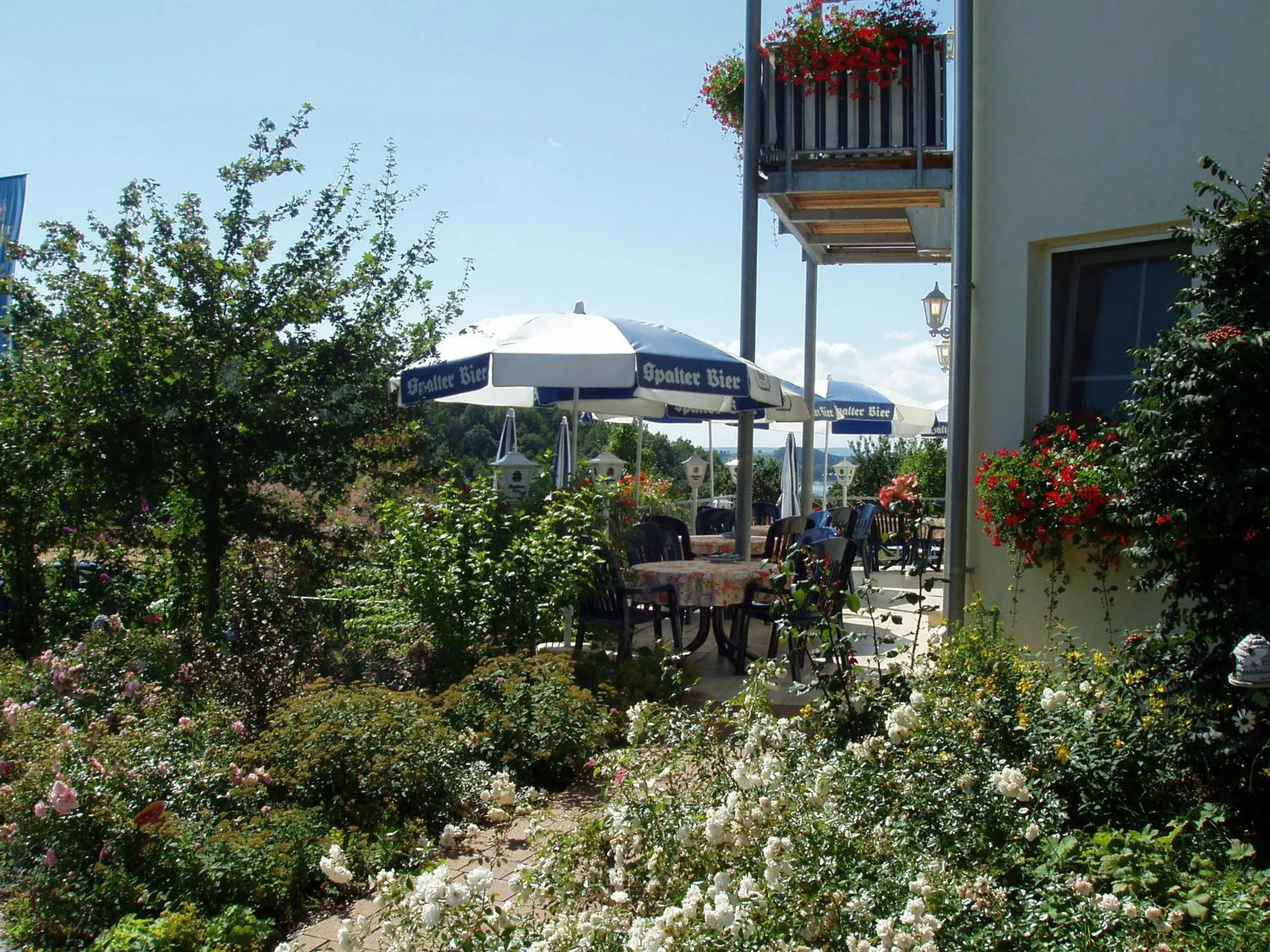 Balcony/Terrace in Ferienwohnung Zur Hopfenkönigin