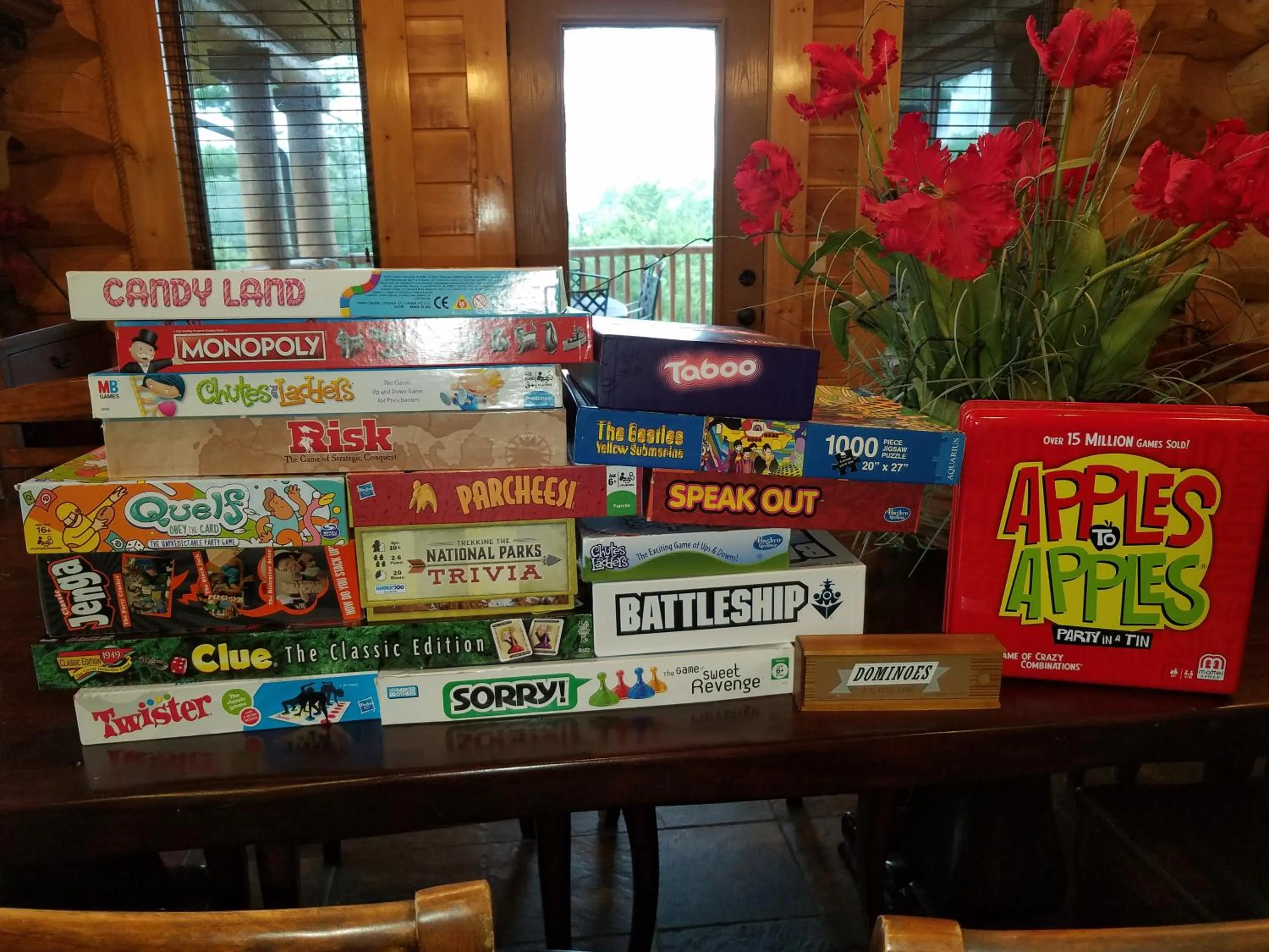 Game Room in Big Bear Ridge Lodge - Breathtaking mountain views and private forest scenes in amazing large log cabin