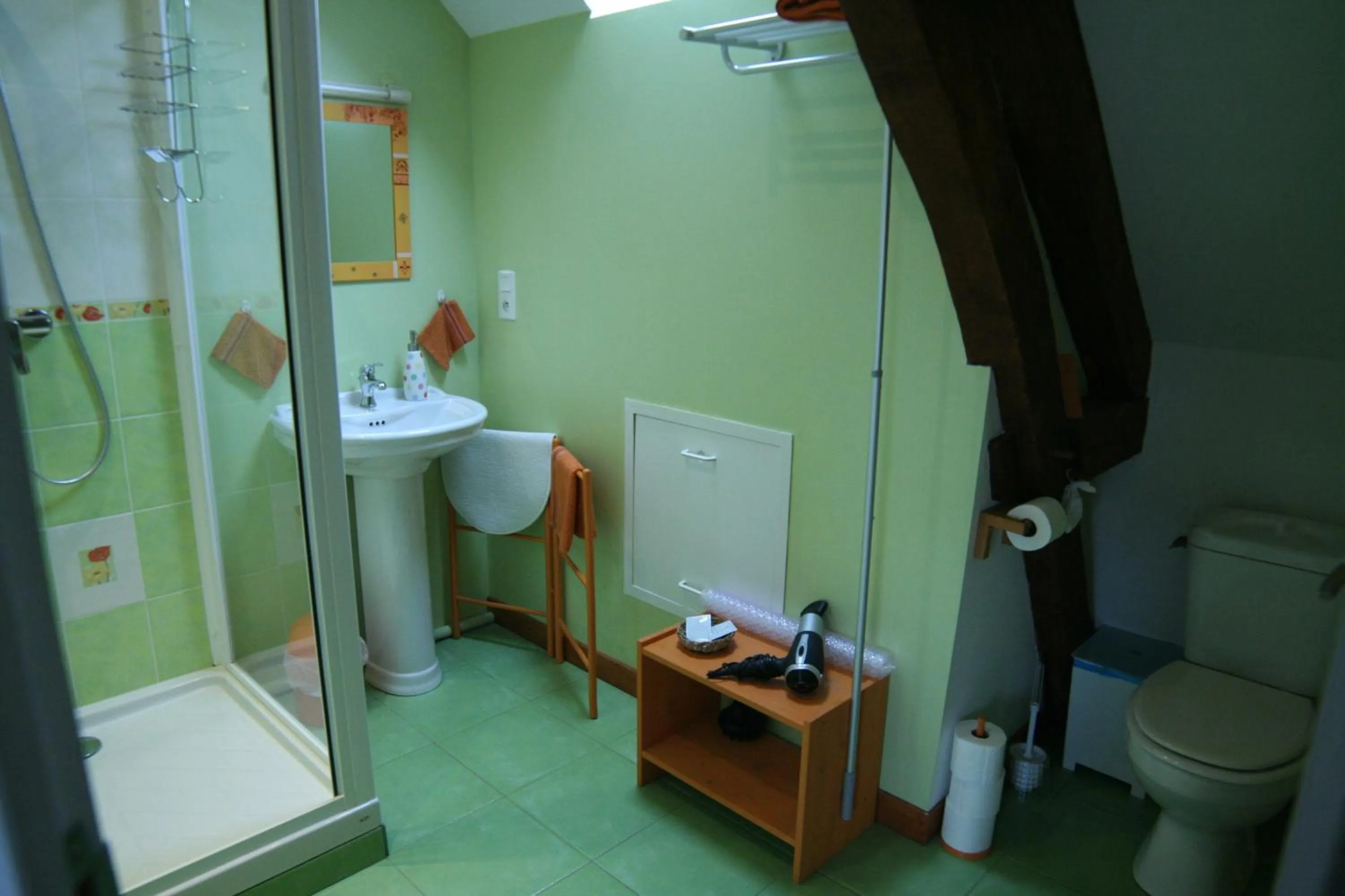 Shower in Chambre d'Hôtes du Domaine de la Haute Poignandiere