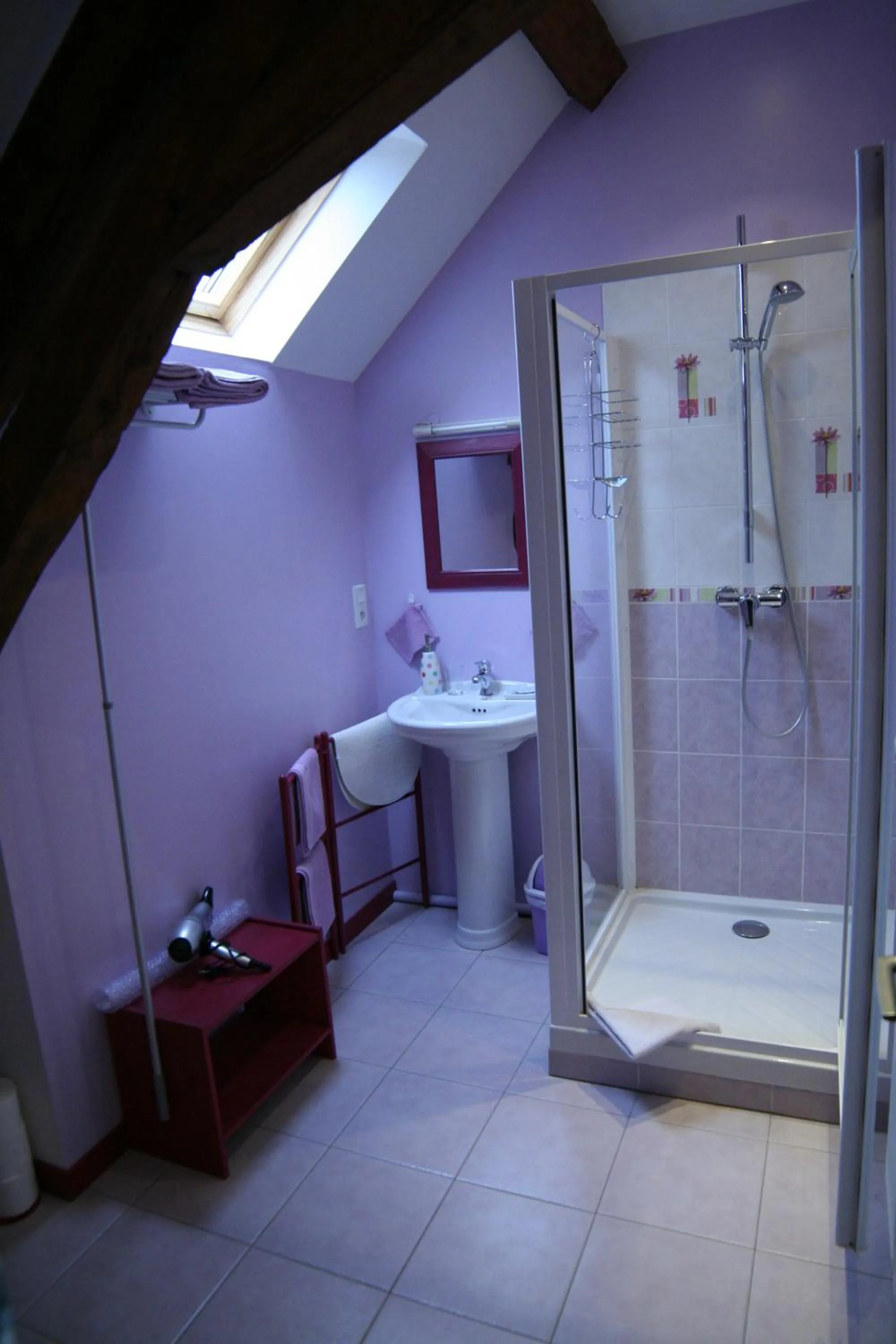 Shower in Chambre d'Hôtes du Domaine de la Haute Poignandiere