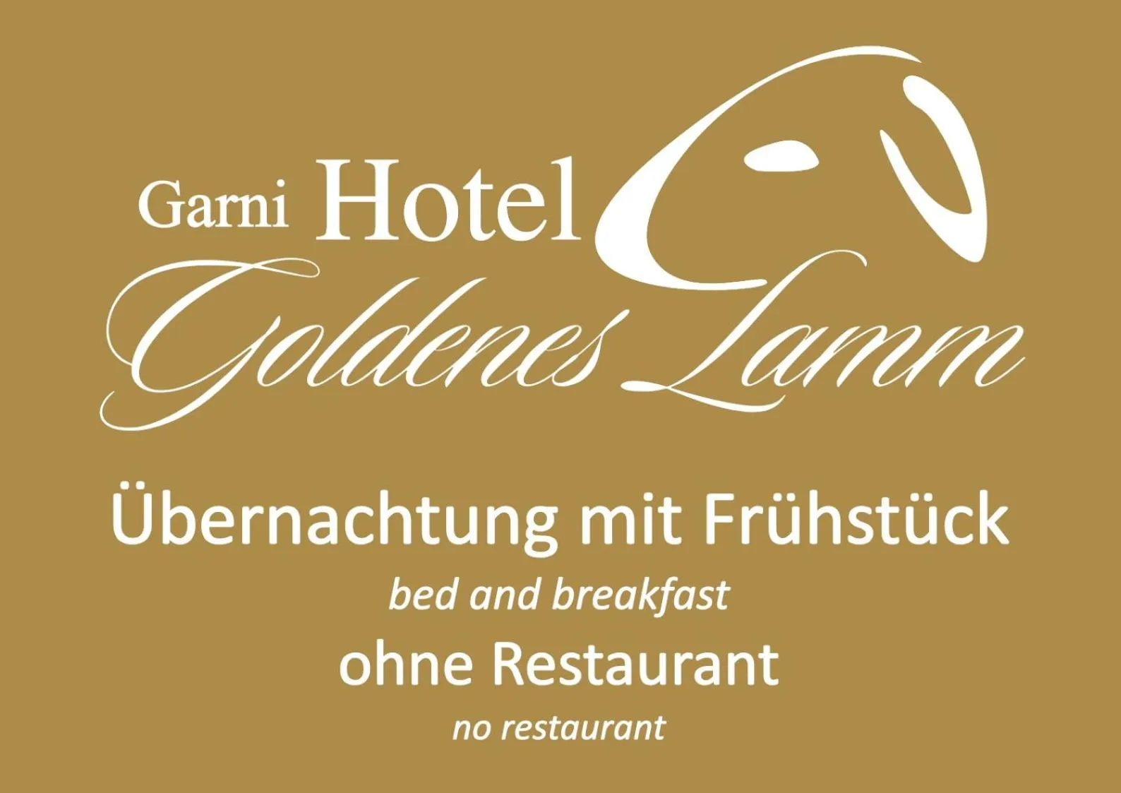 Logo/Certificate/Sign in Garni-Hotel Goldenes Lamm