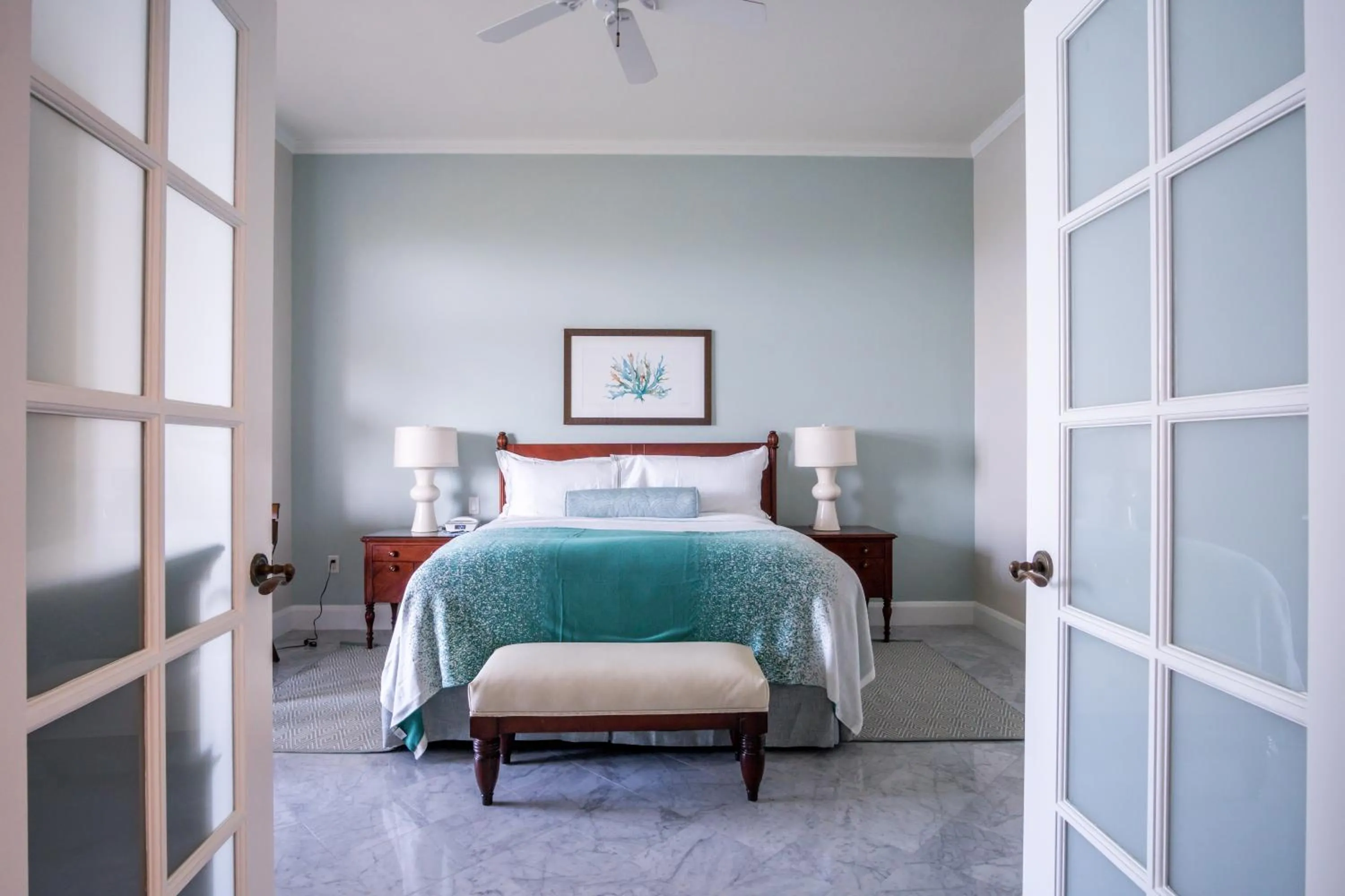 Bed in Great Bay Condominiums located at The Ritz-Carlton Club, St Thomas