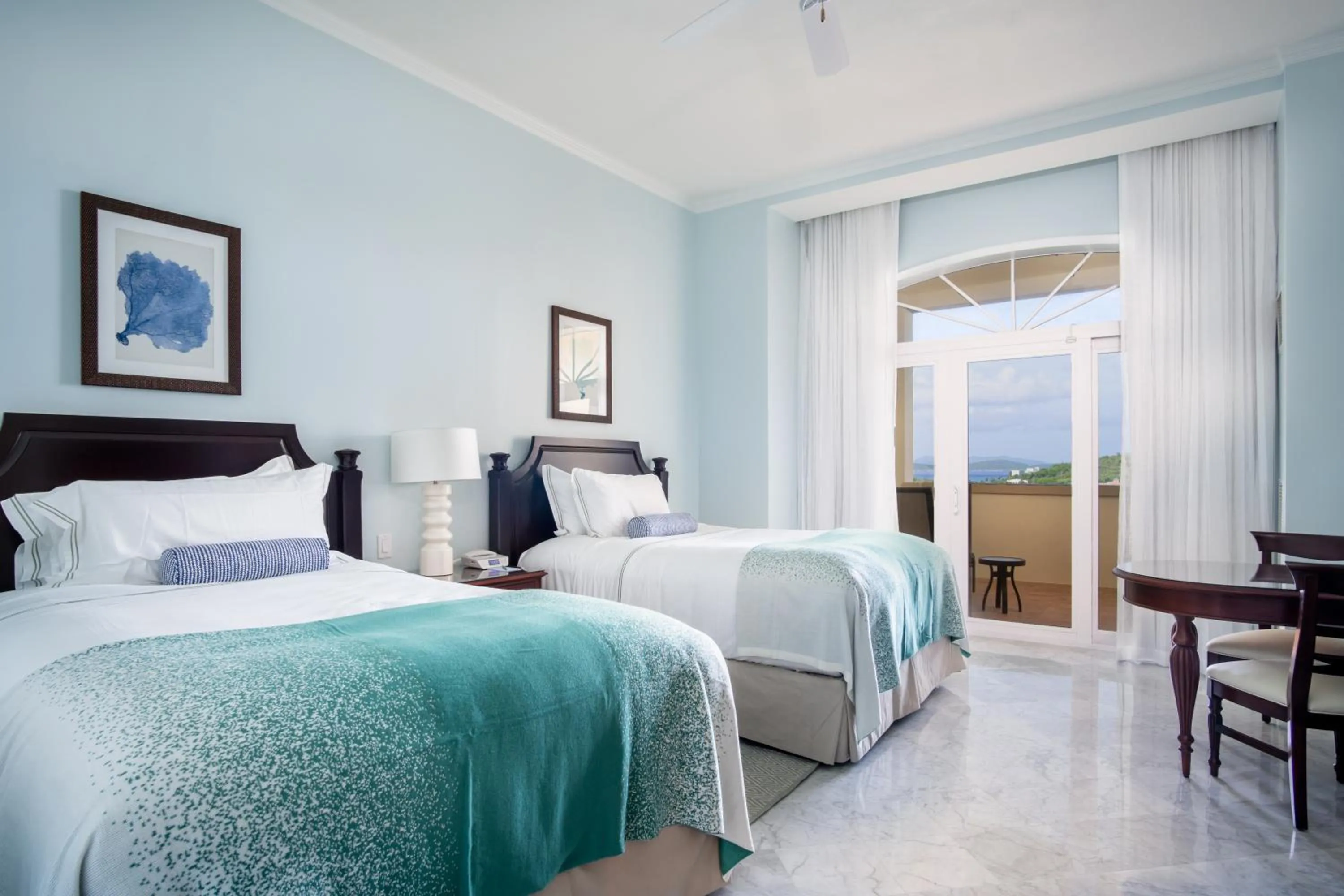 Bed in Great Bay Condominiums located at The Ritz-Carlton Club, St Thomas