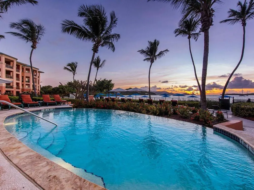 Pool view in Great Bay Condominiums located at The Ritz-Carlton Club, St Thomas
