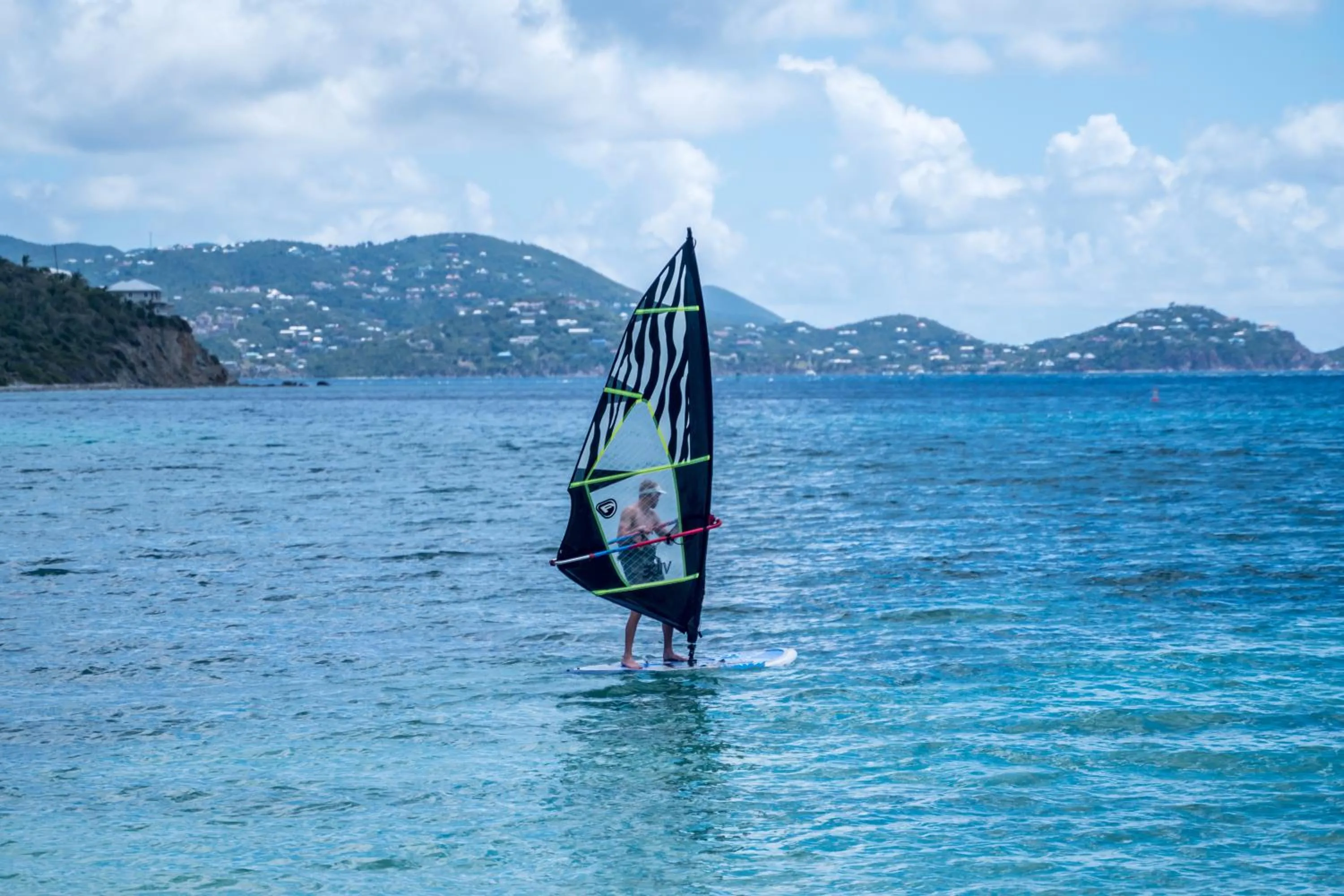 Windsurfing in Great Bay Condominiums located at The Ritz-Carlton Club, St Thomas