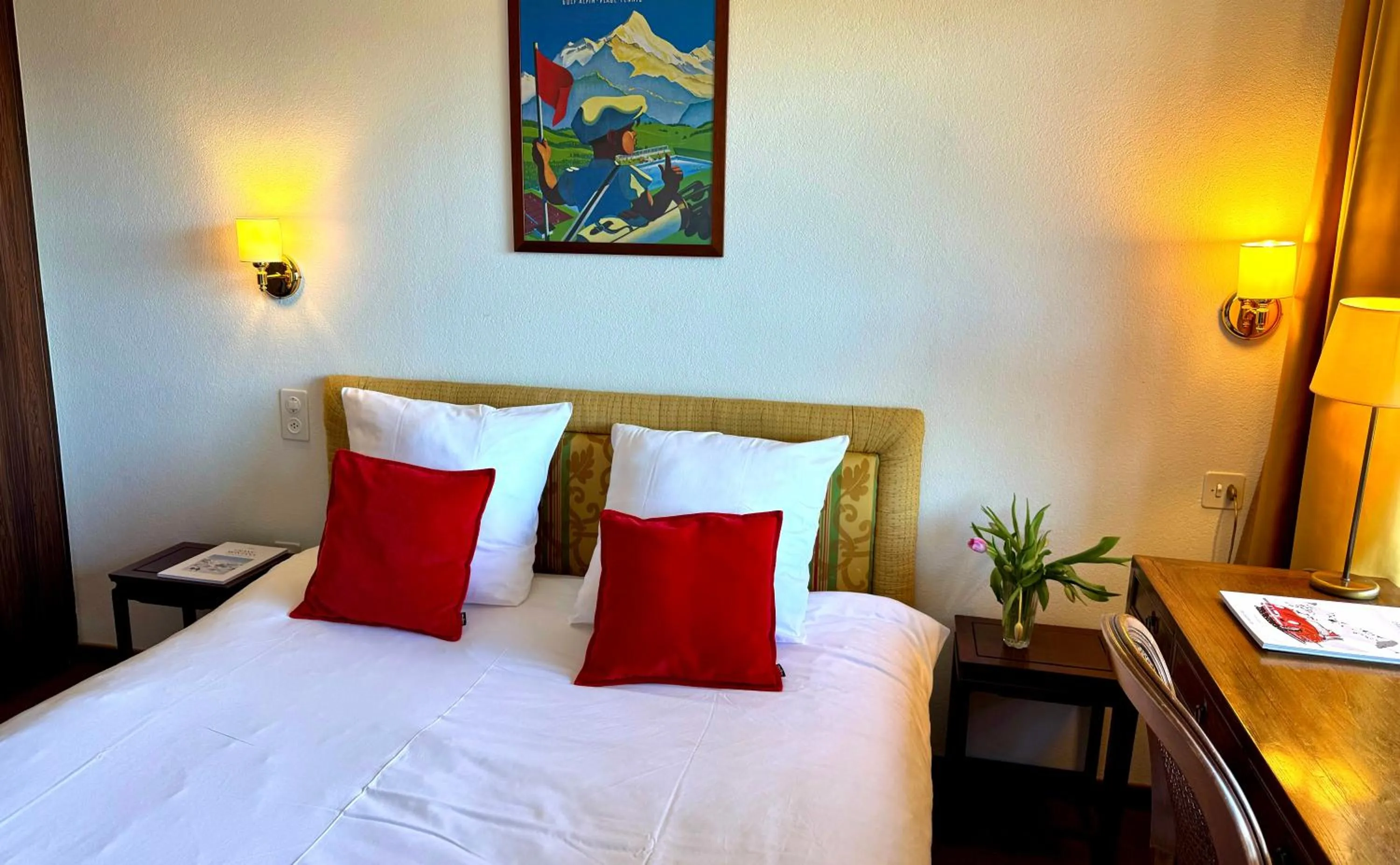 Photo of the whole room, Bed in Hôtel de la Forêt