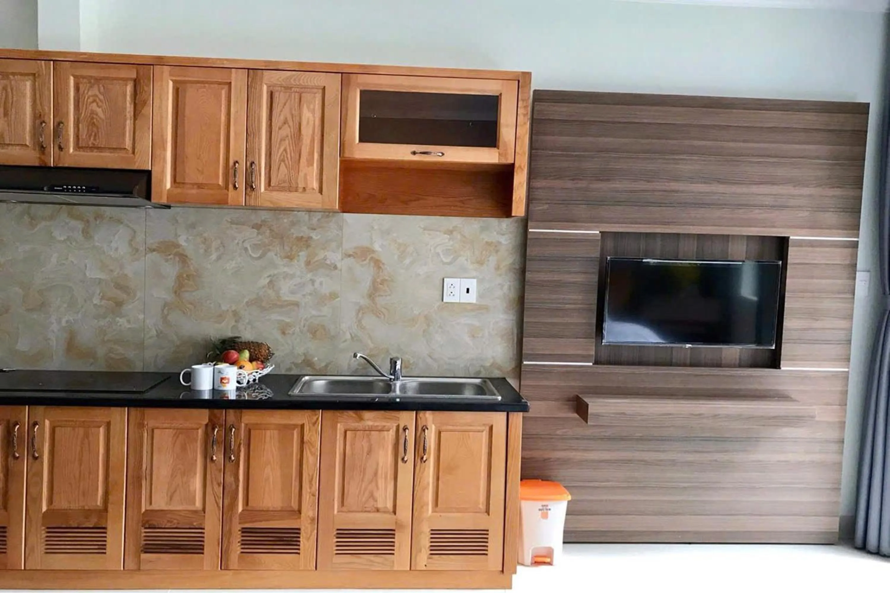 Kitchen or kitchenette in Nhat Thu Hotel & Apartment