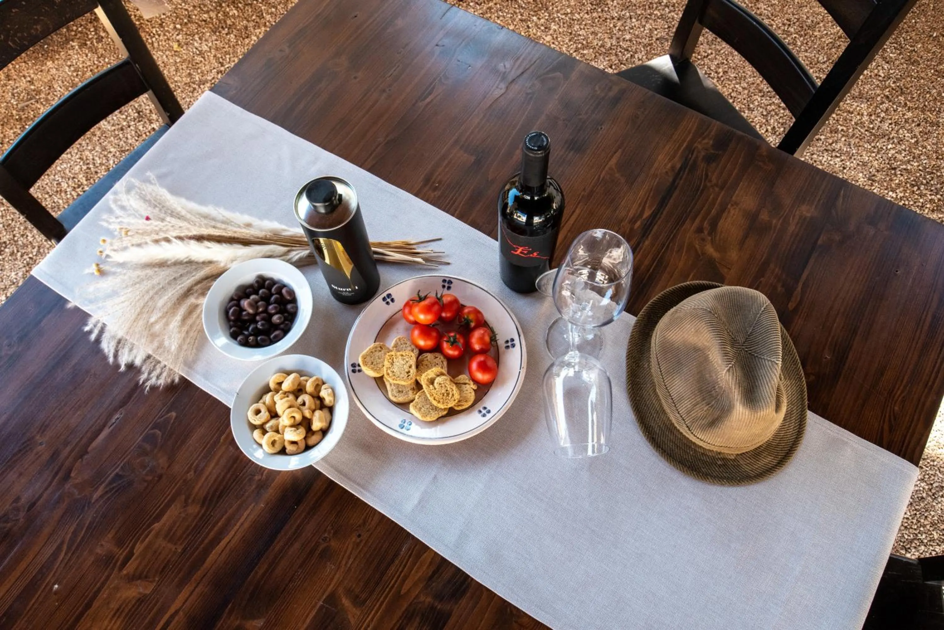 Food and drinks in Masseria Borgo Santuri