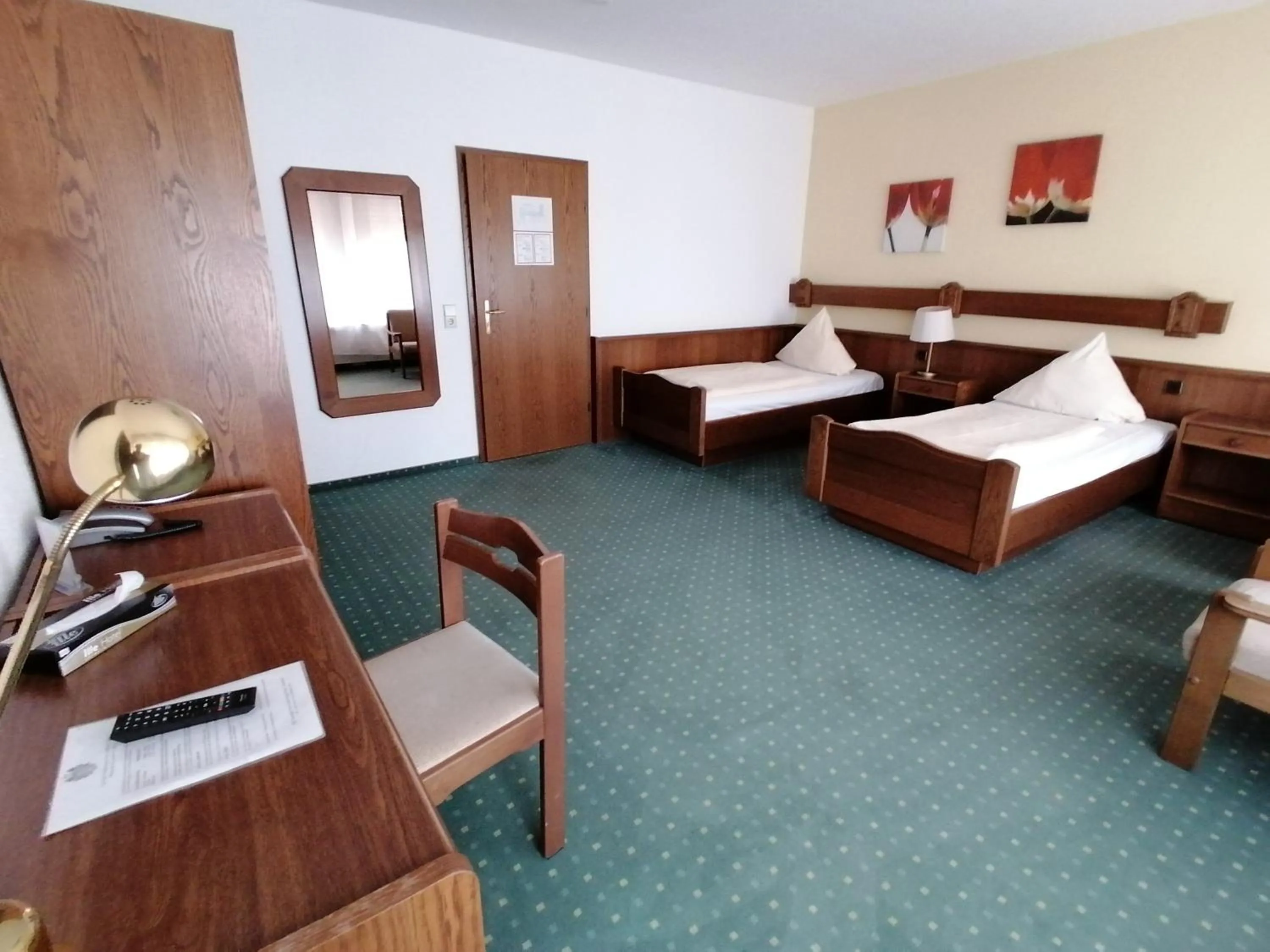 Photo of the whole room, Bed in Landhotel Adler