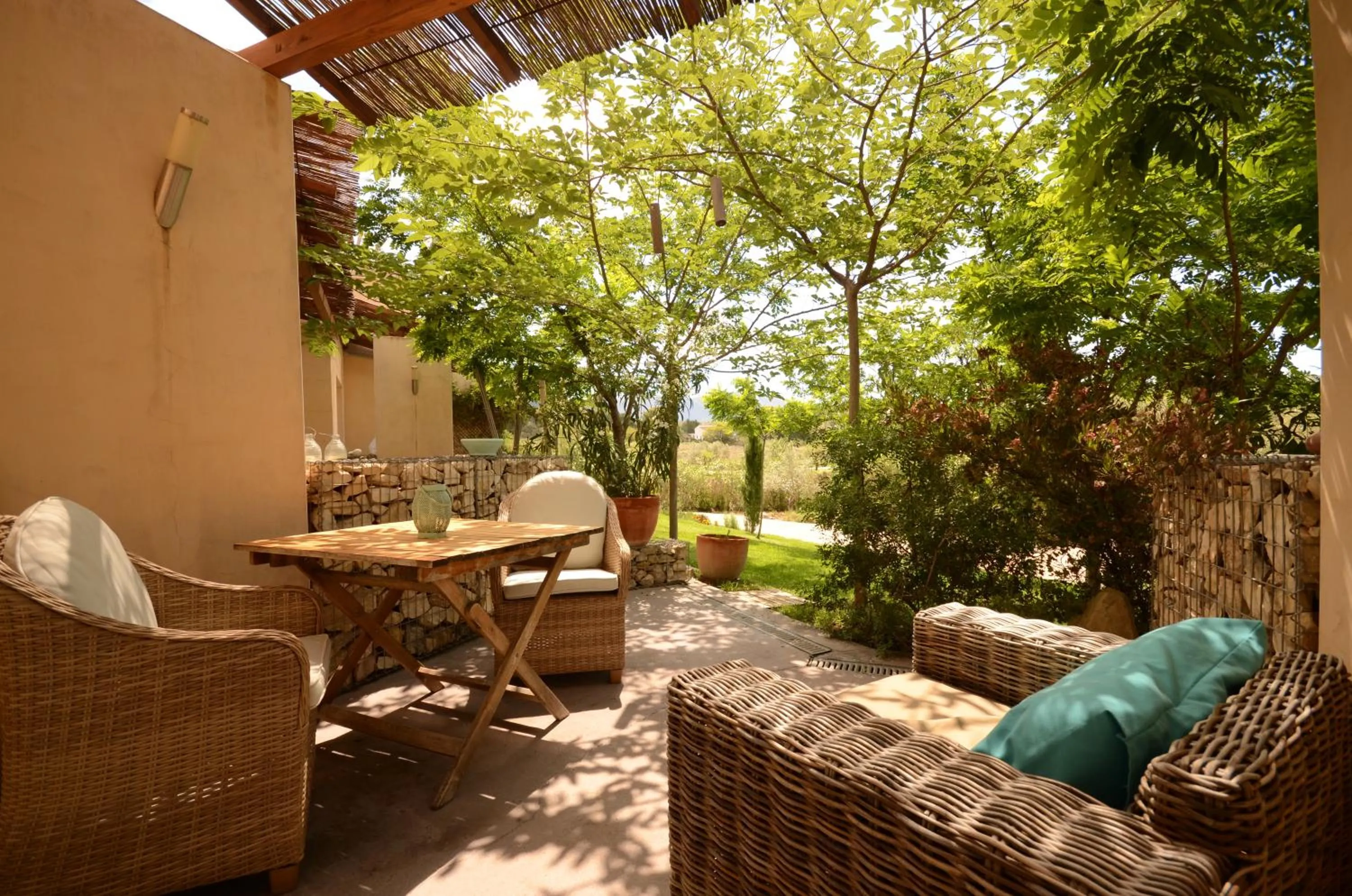 Garden view in El Pao Spa