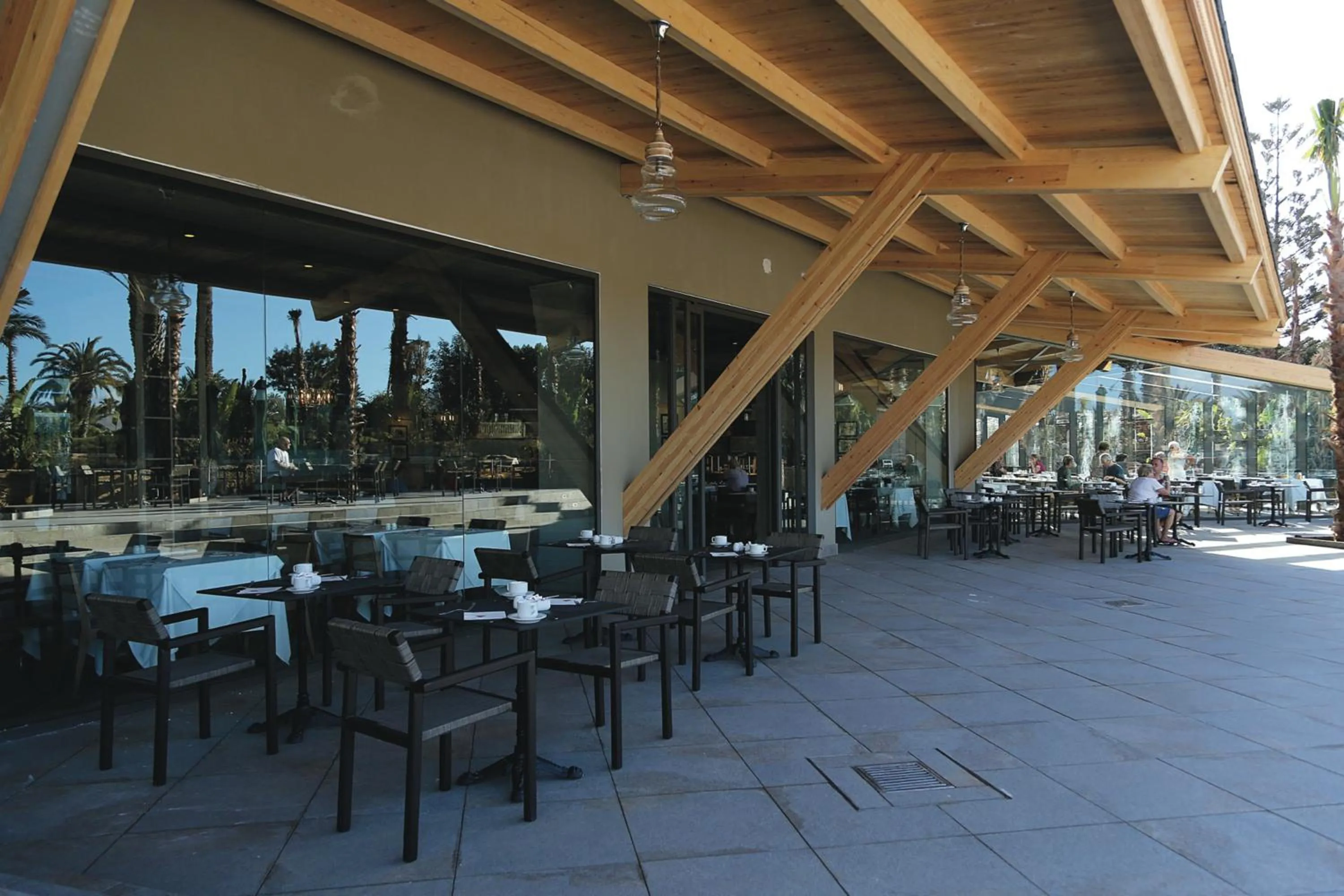 Patio in Hotel Riu Tikida Beach - Adults Only - All inclusive