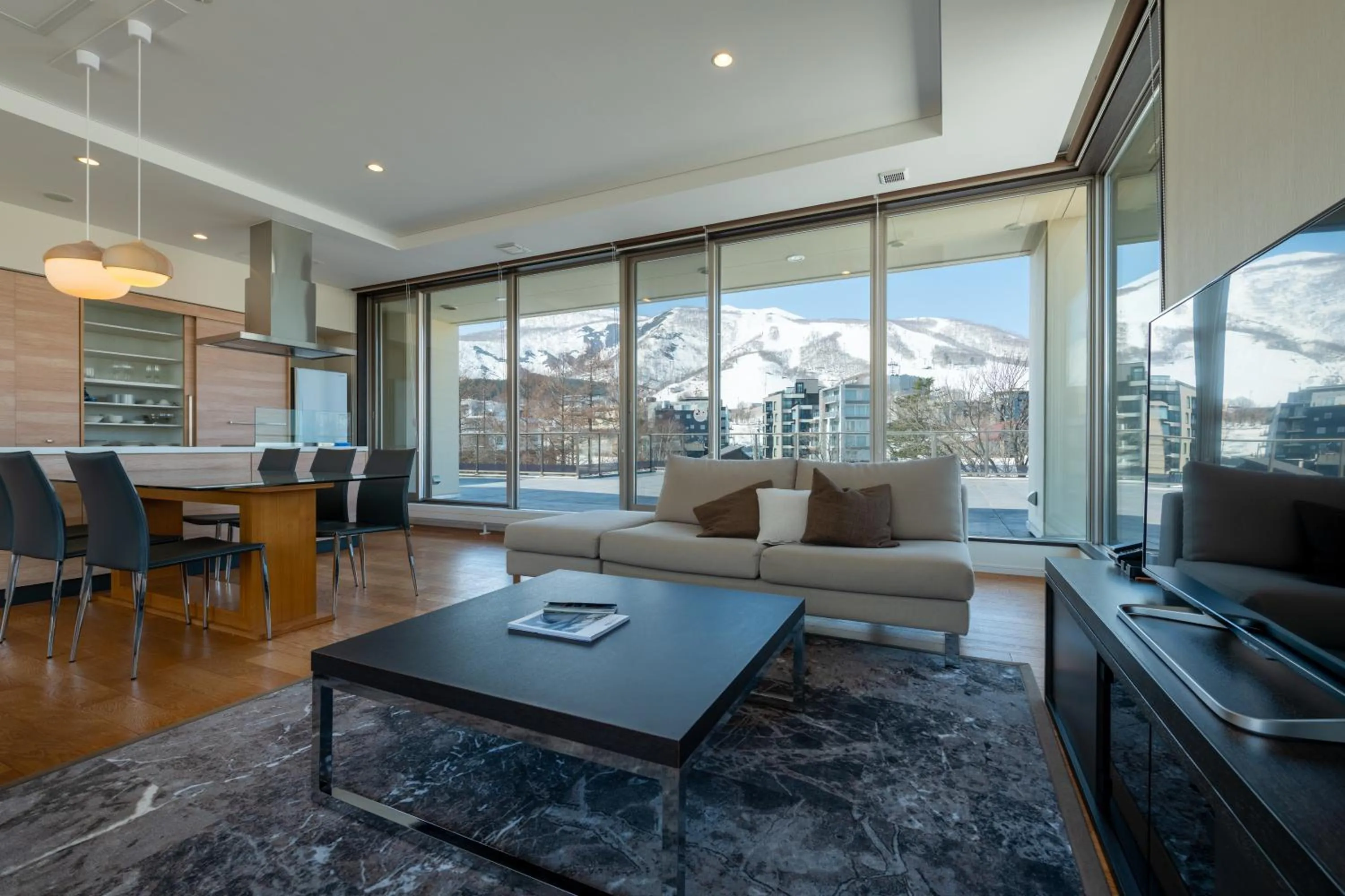 Living room in Chatrium Niseko Japan