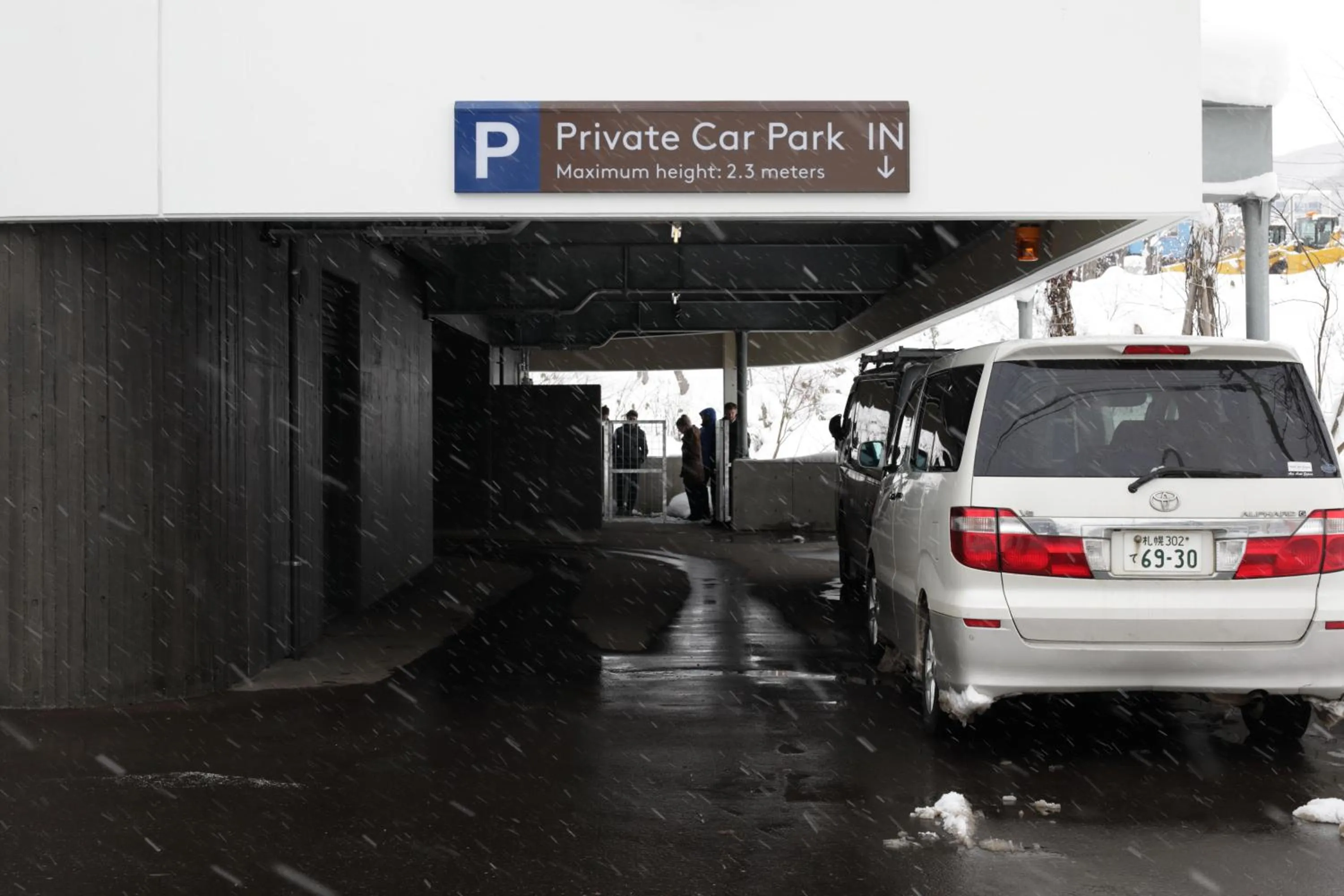 Parking in Chatrium Niseko Japan