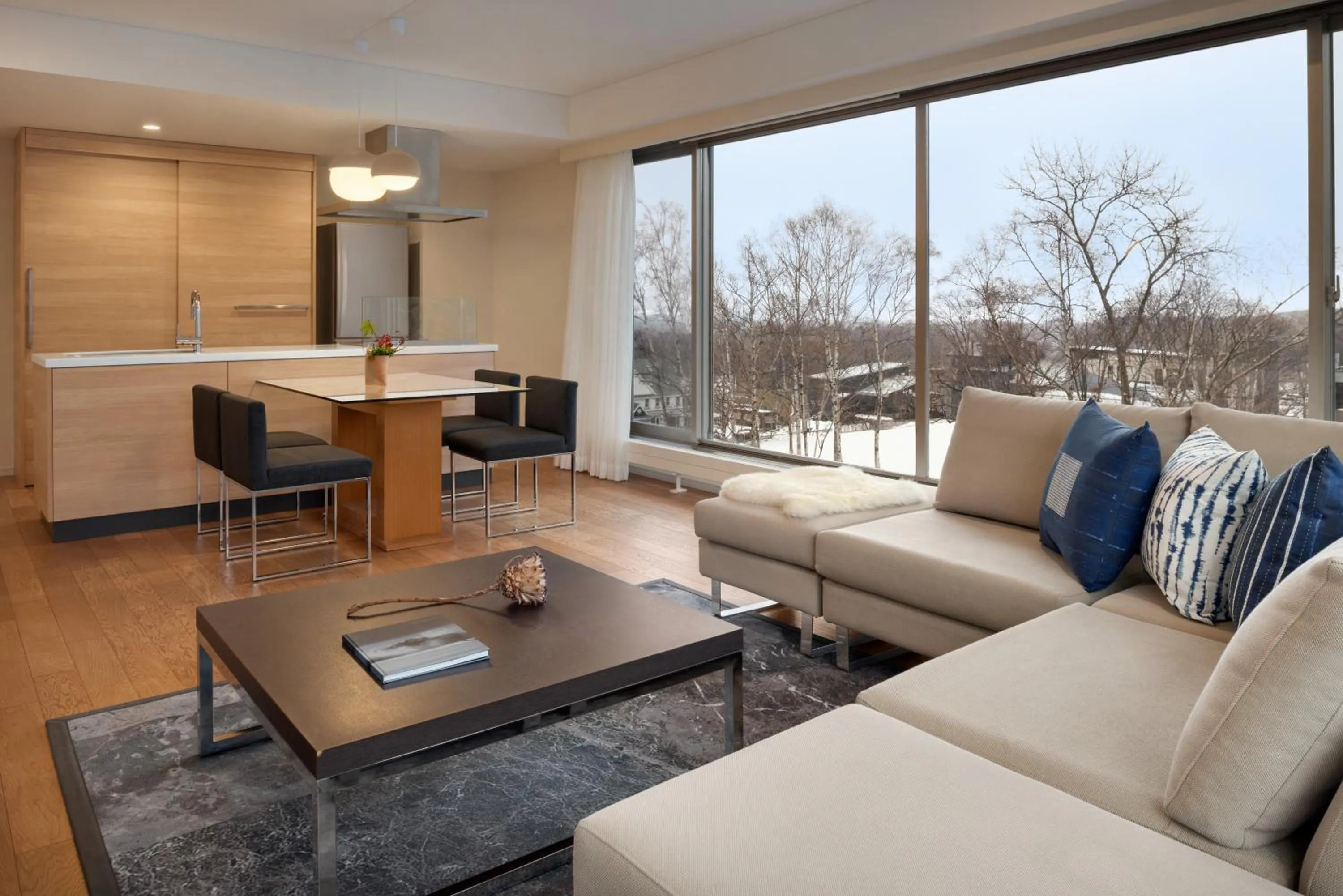 Seating area in Chatrium Niseko Japan