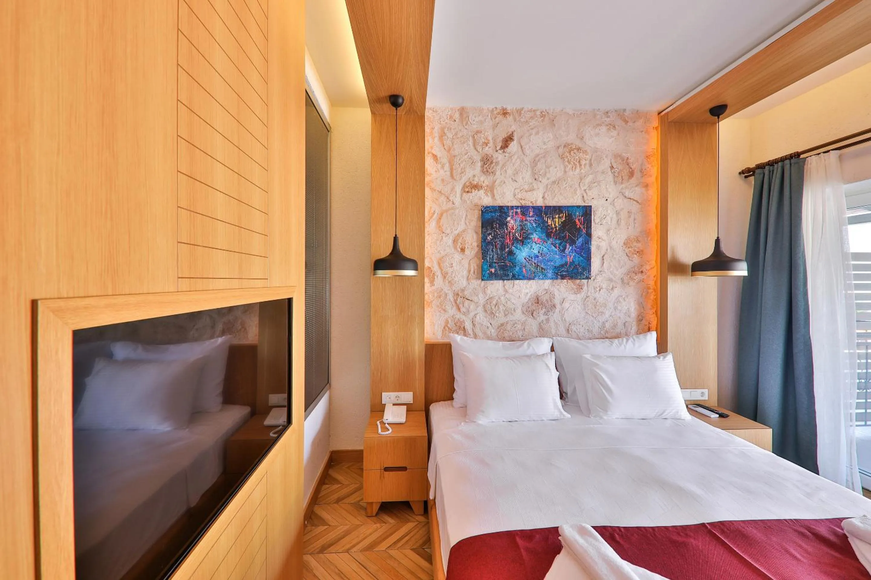 Bed in Atalante Hotel