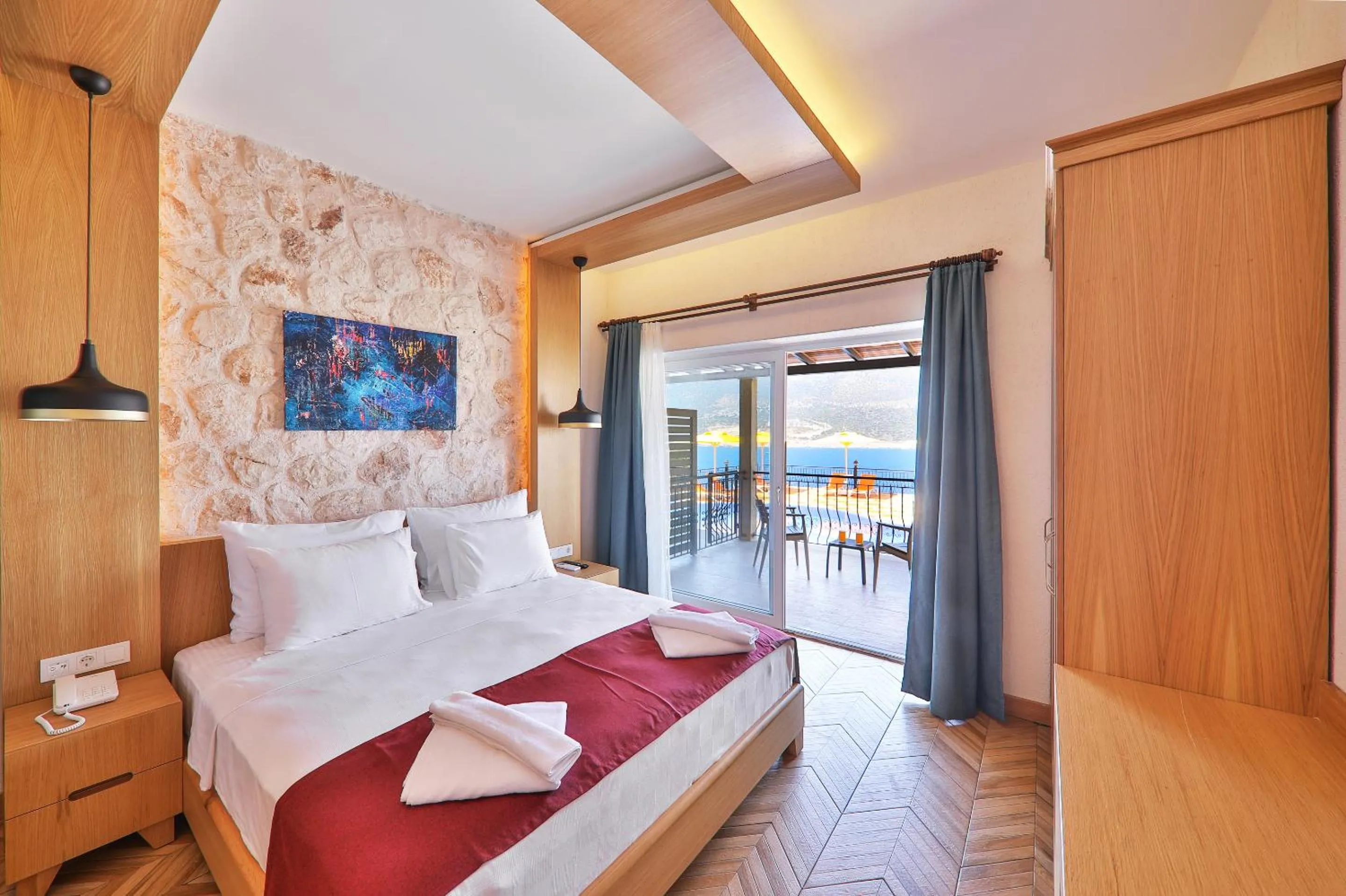 Bed in Atalante Hotel