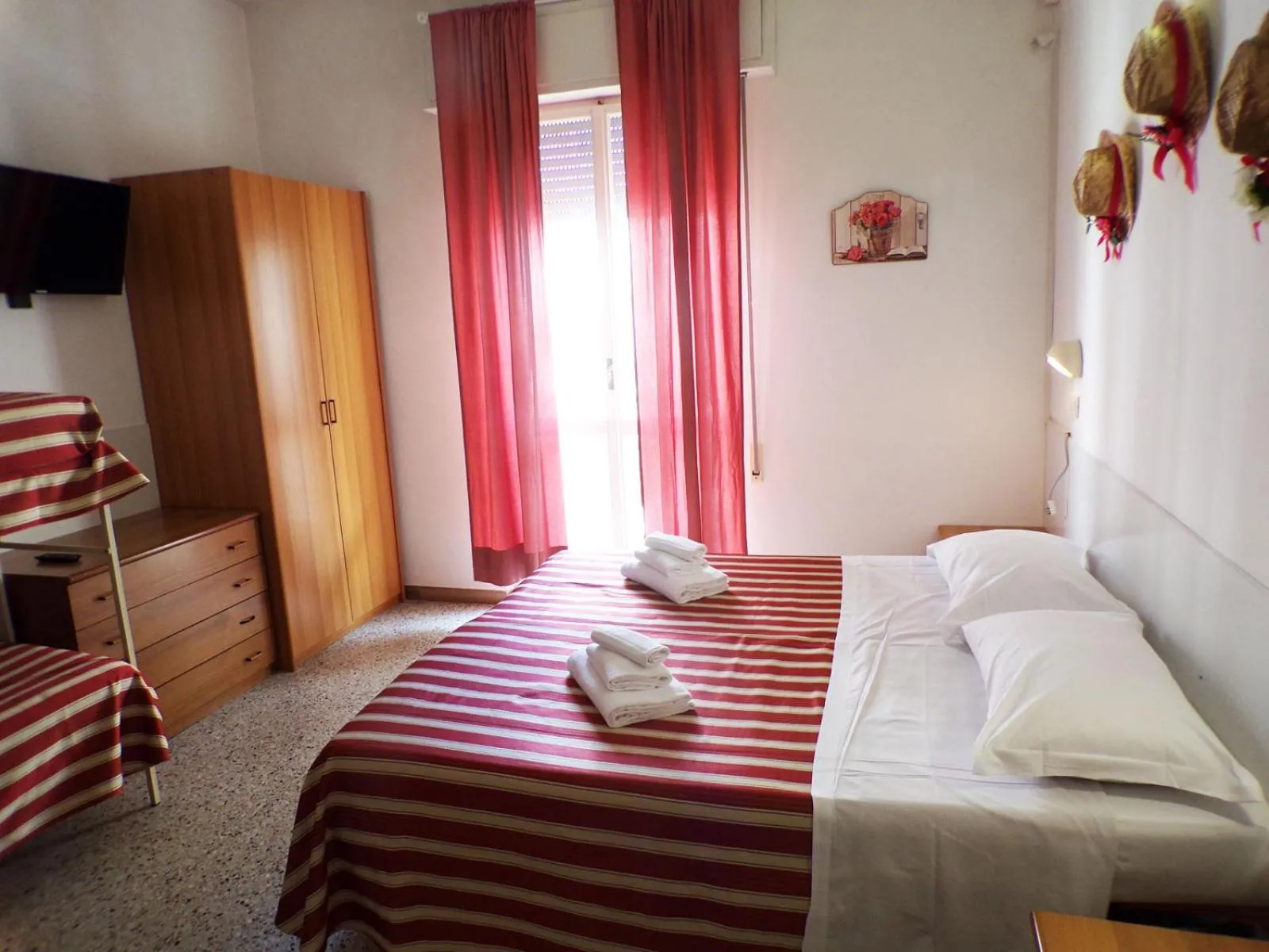 Bed in Hotel Graziella Mare